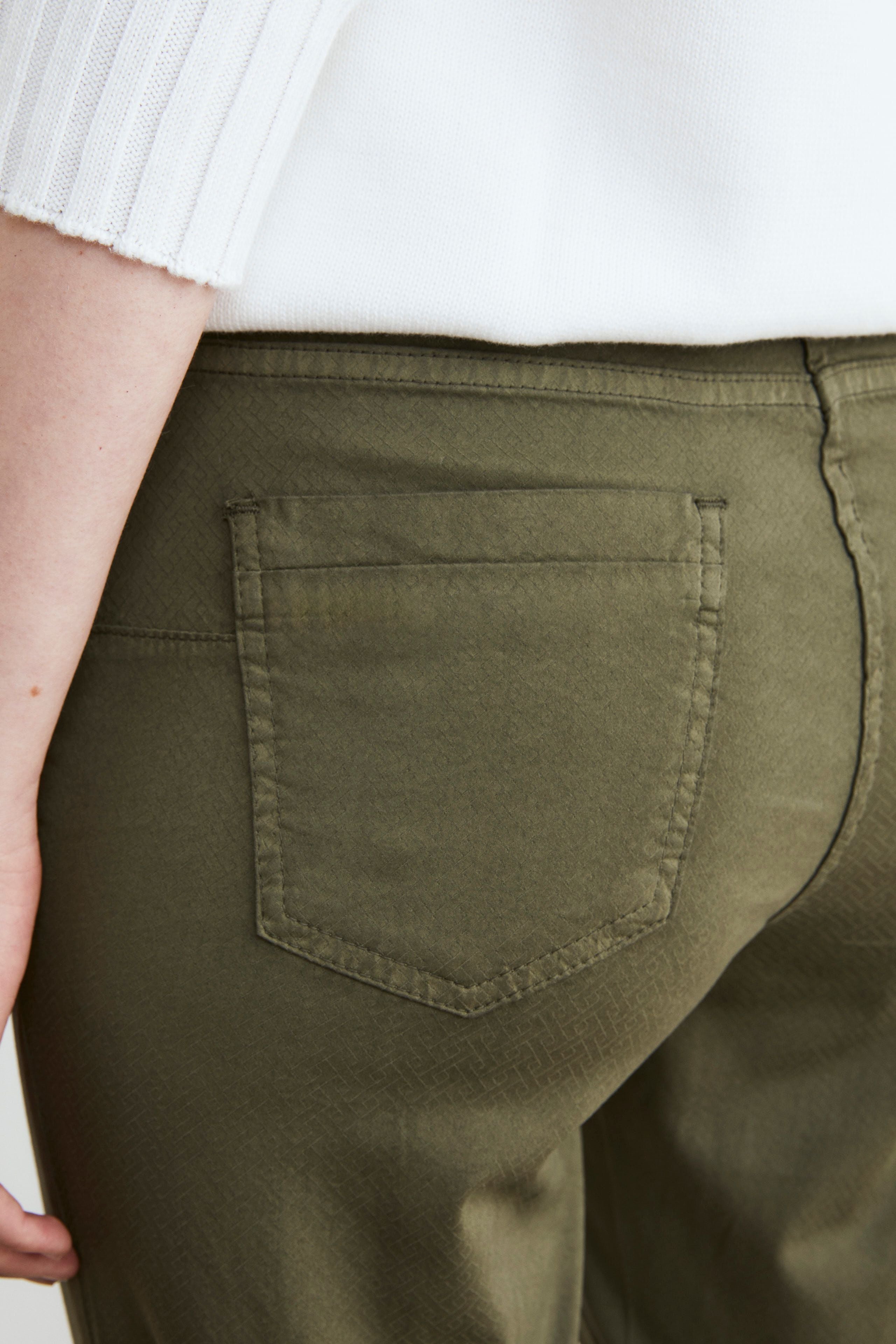 Pantaloni casual 5 tasche - VERDE MILITARE