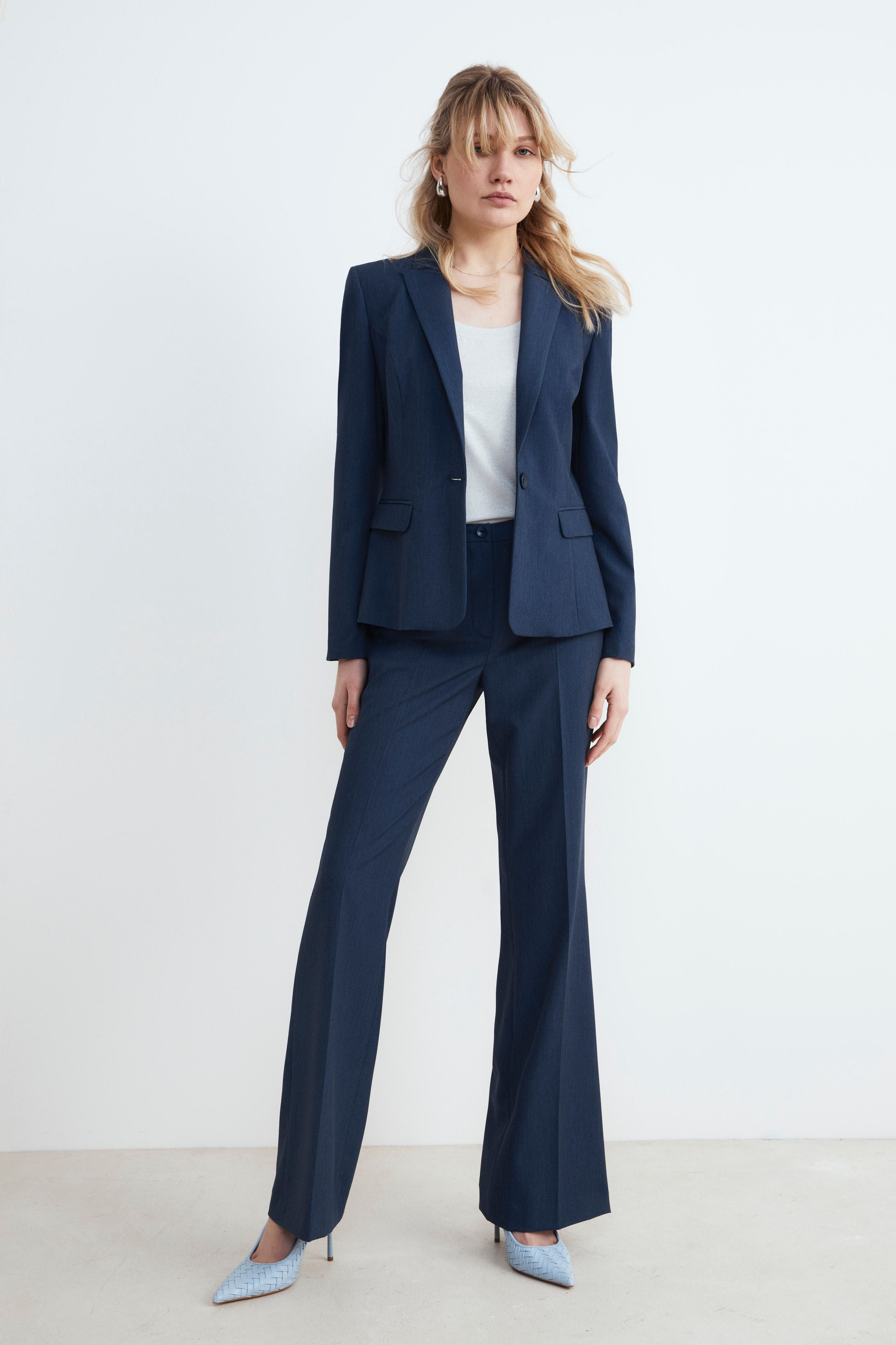 Elegant formal trousers - DENIM
