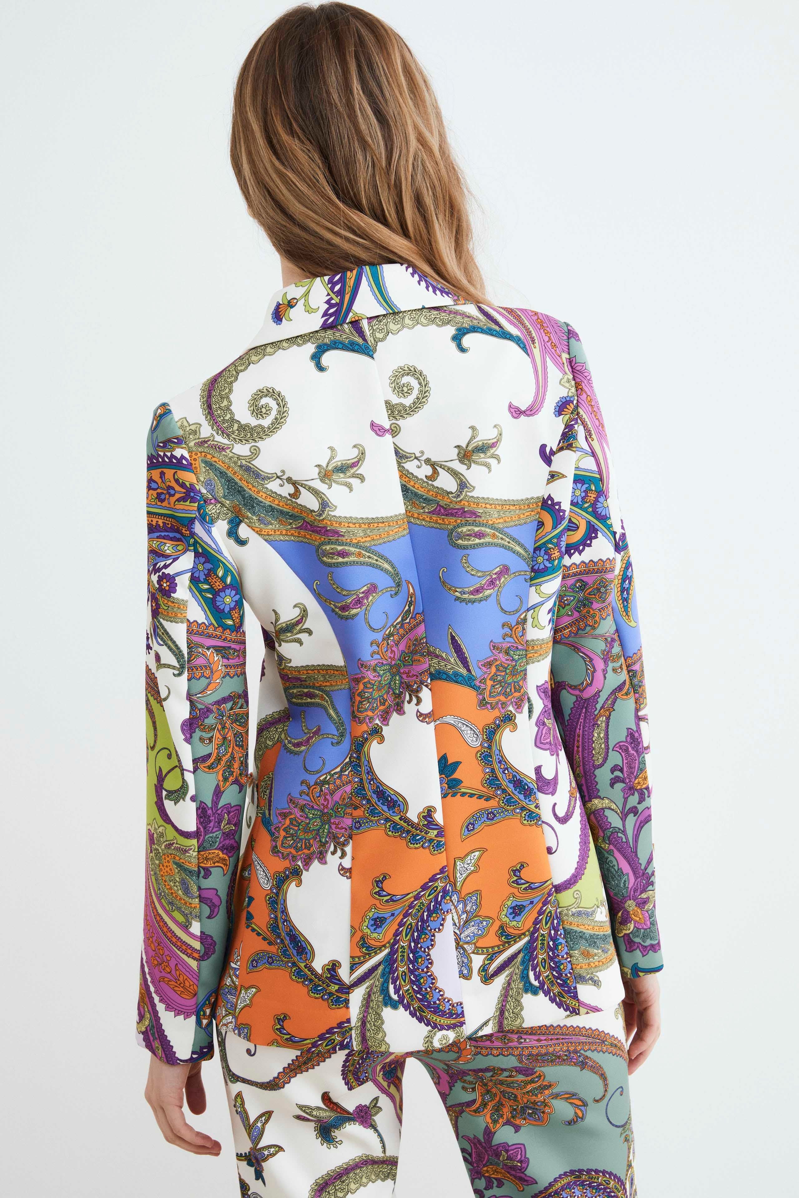 Paisley patterned jacket - Lilac pattern