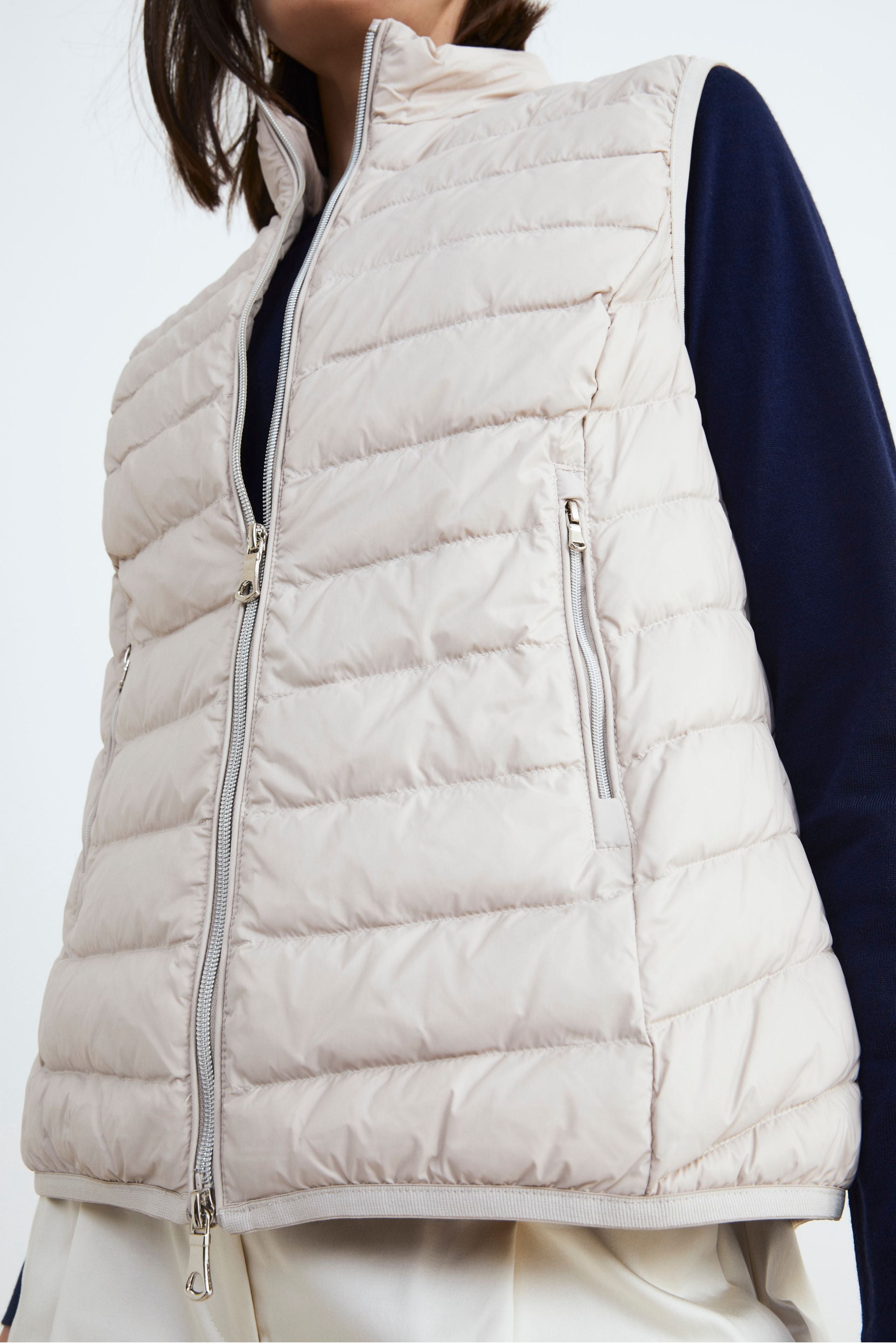 Gilet en duvet pour femmes - Brun sable