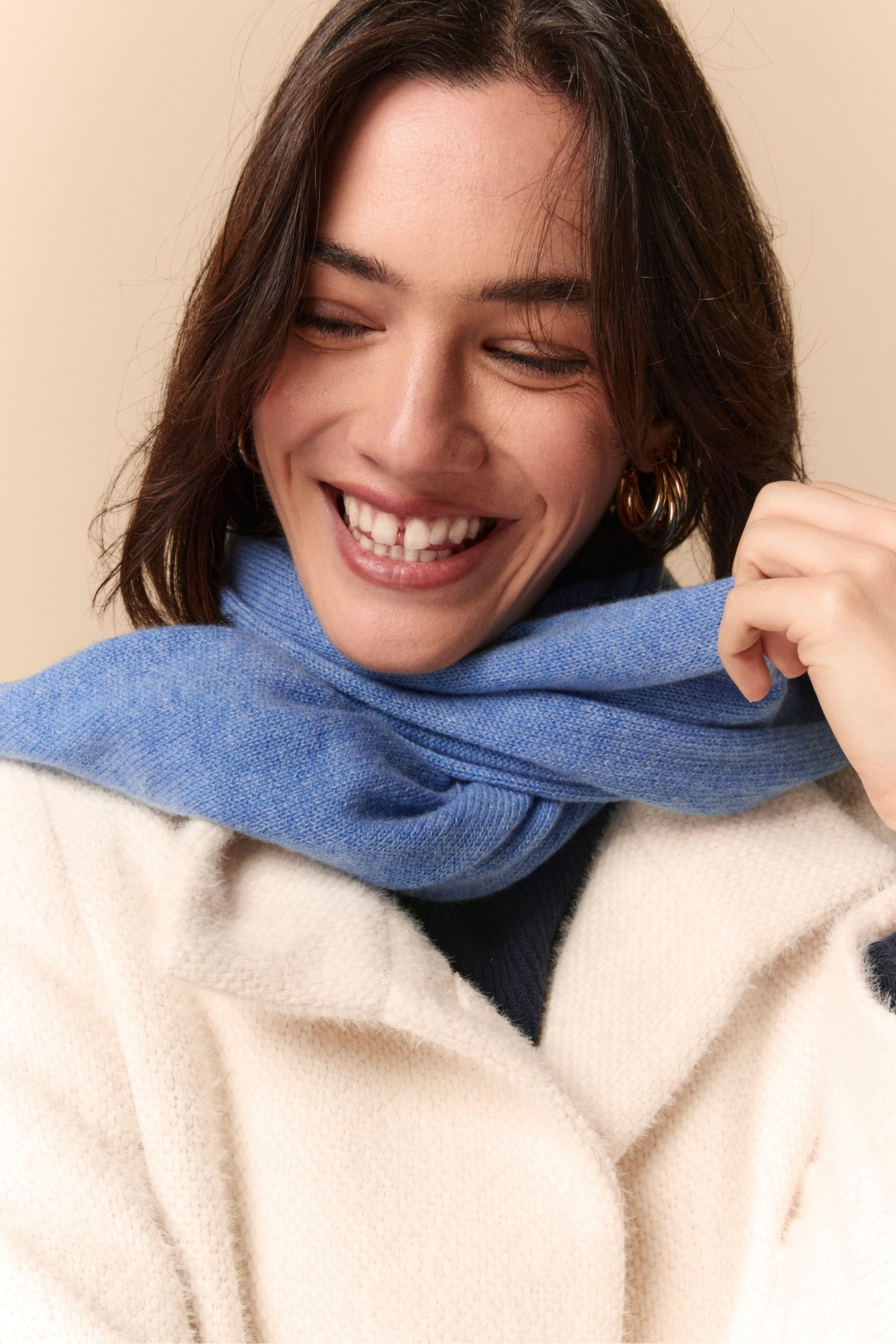 Cashmere scarf - DENIM