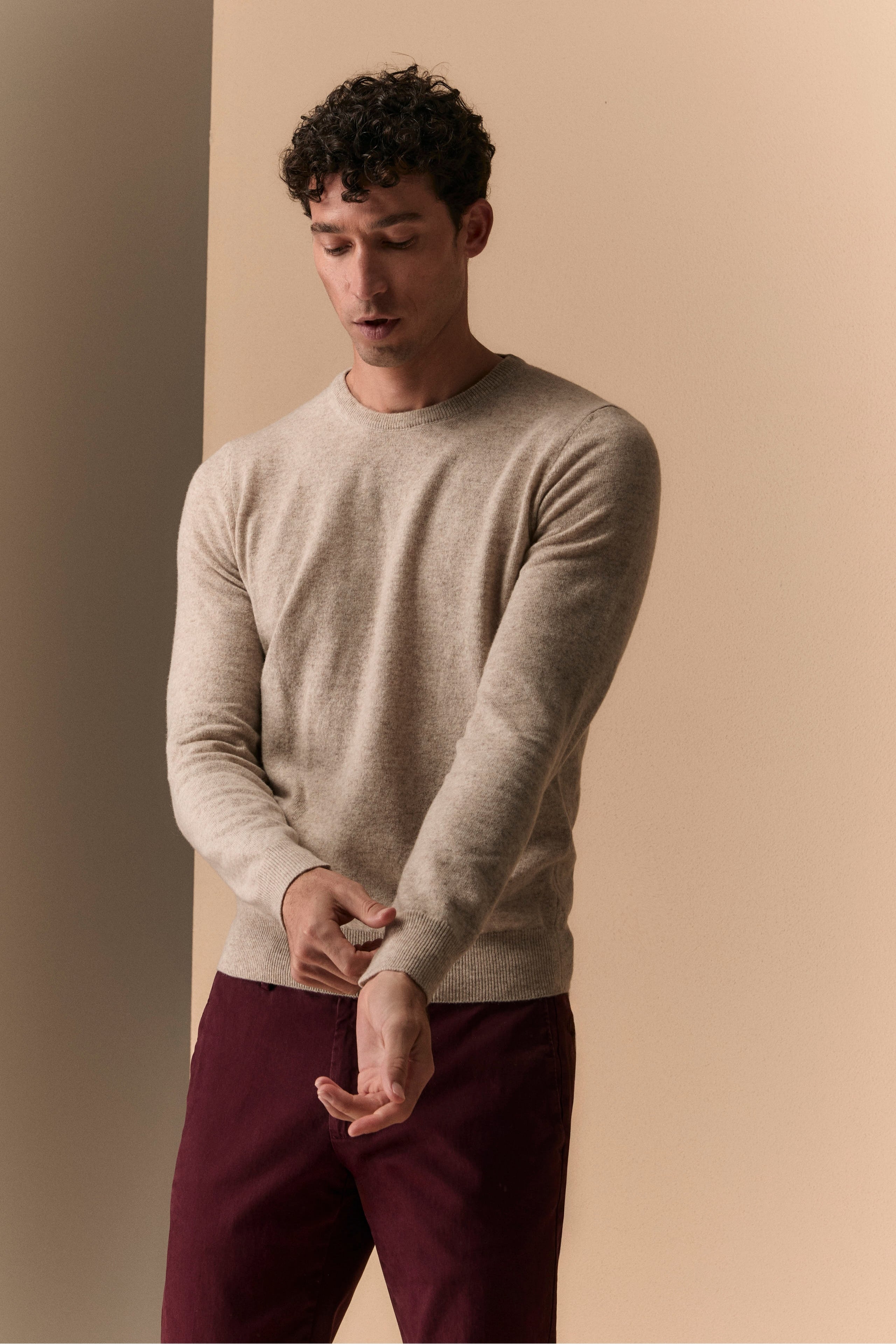 Maglia in Lana Merino Extrafine - NATURALE