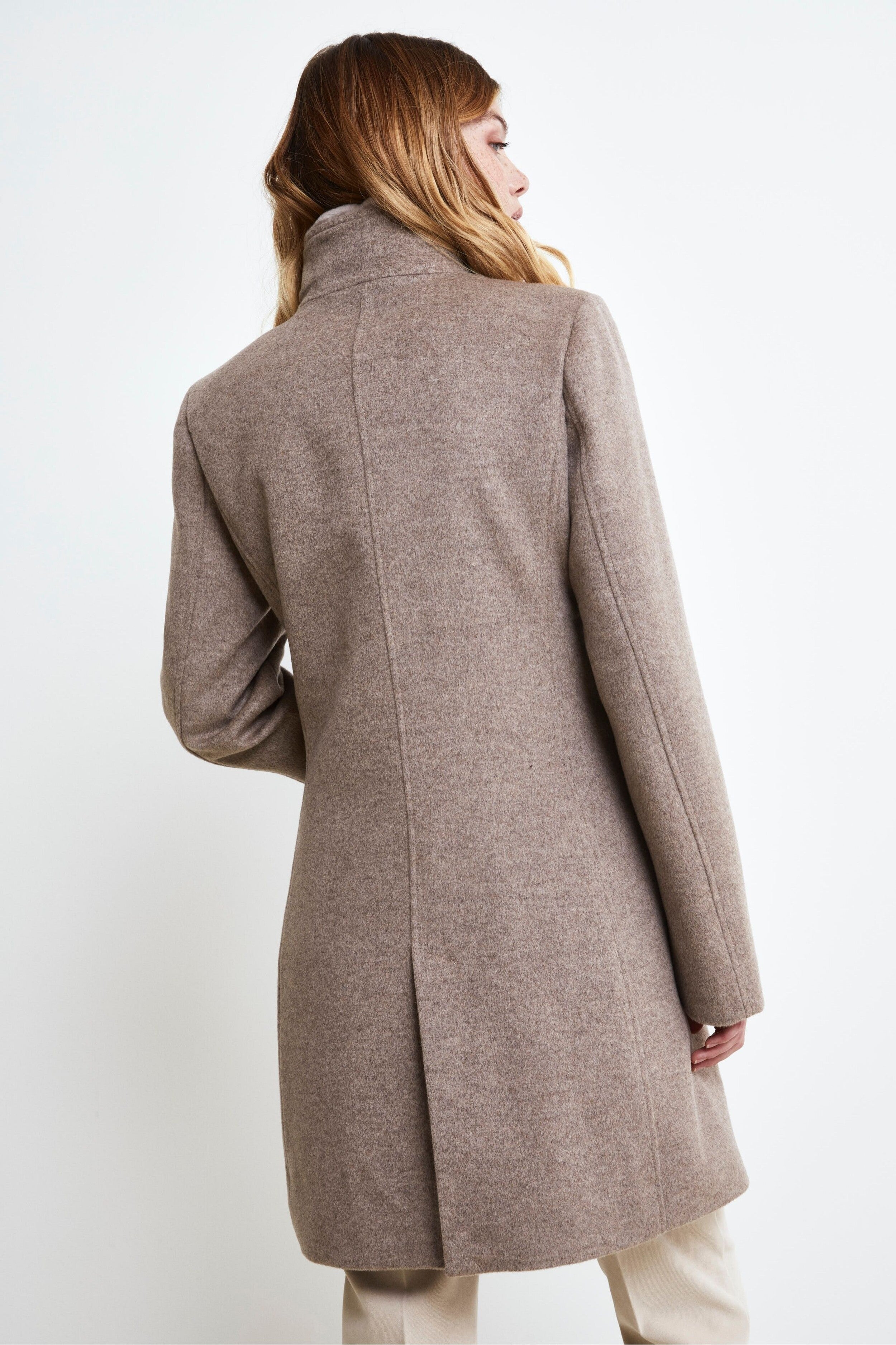 Manteau Midi en Laine - gris