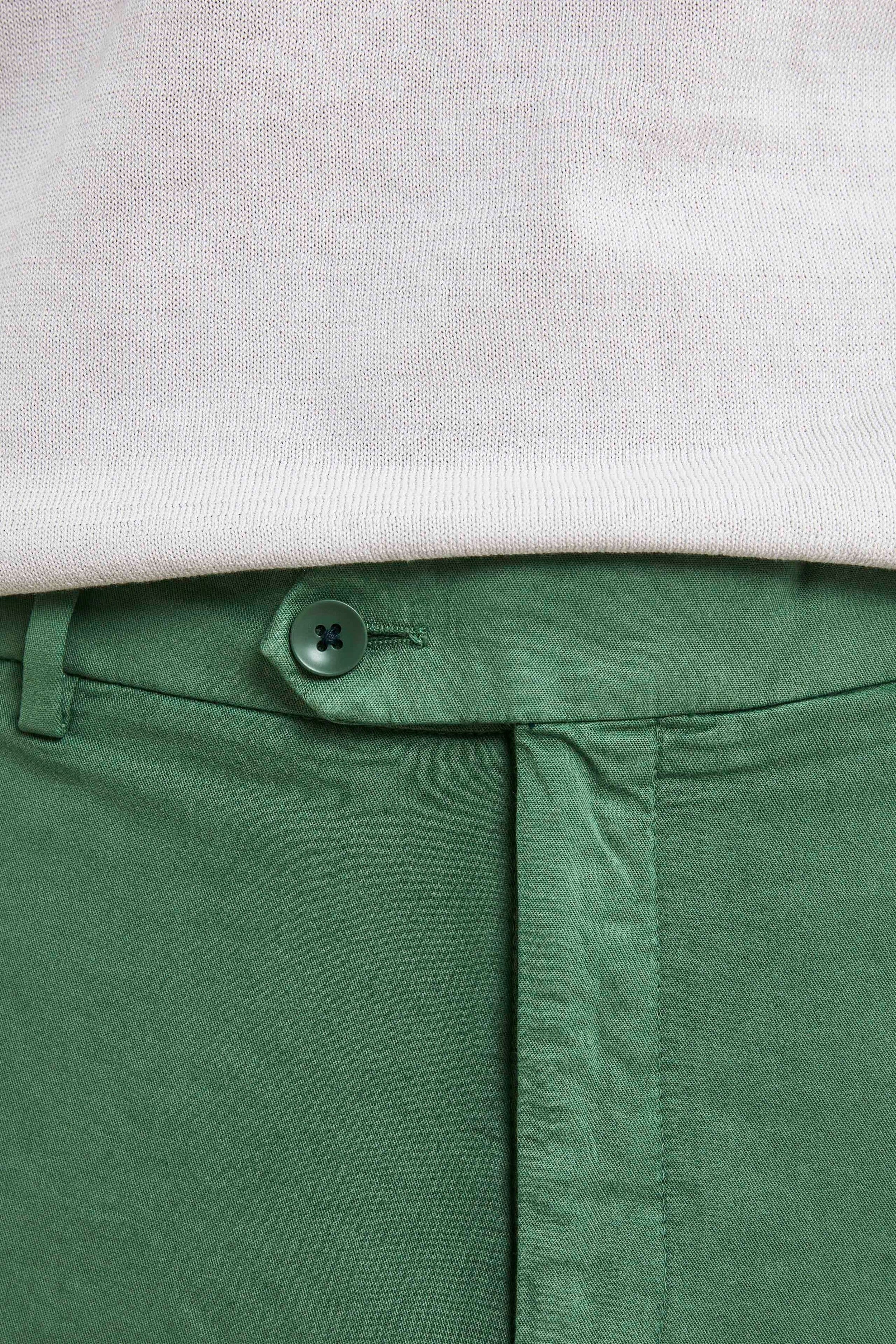 Pantaloni Strutturati in Cotone - VERDE