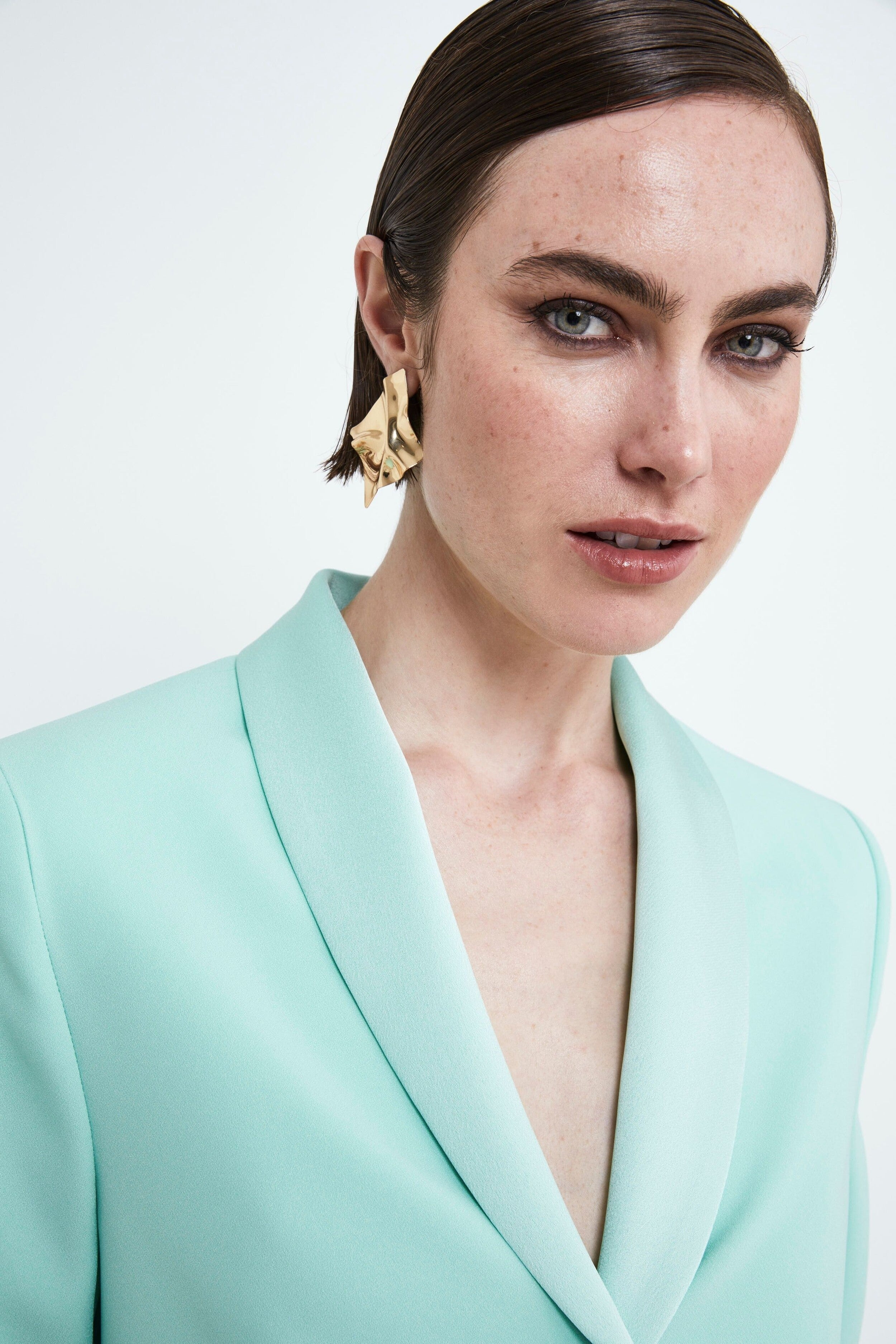 Elegant Over Blazer - Mint green