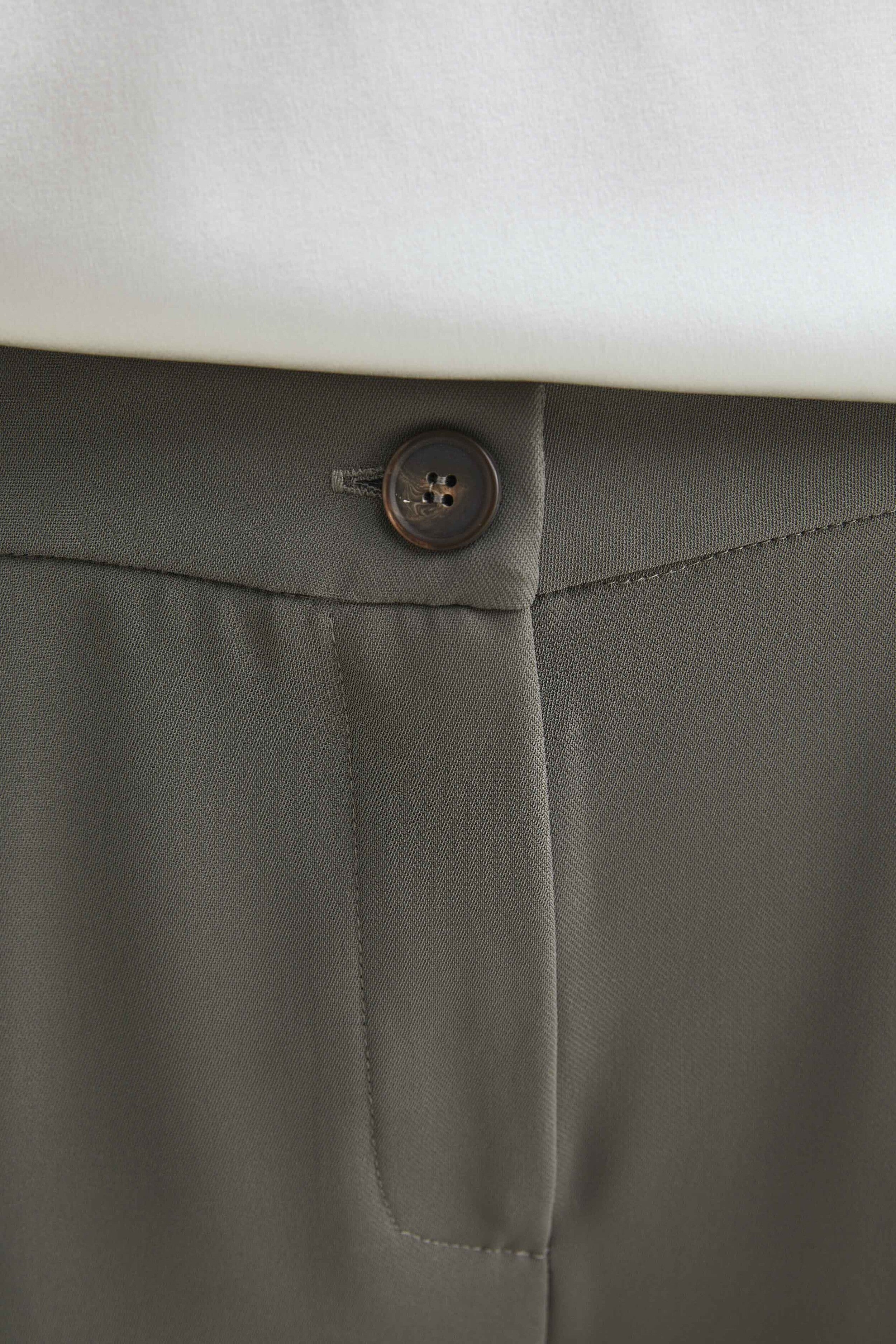 Pantalon évasé avec poches - Vert militaire