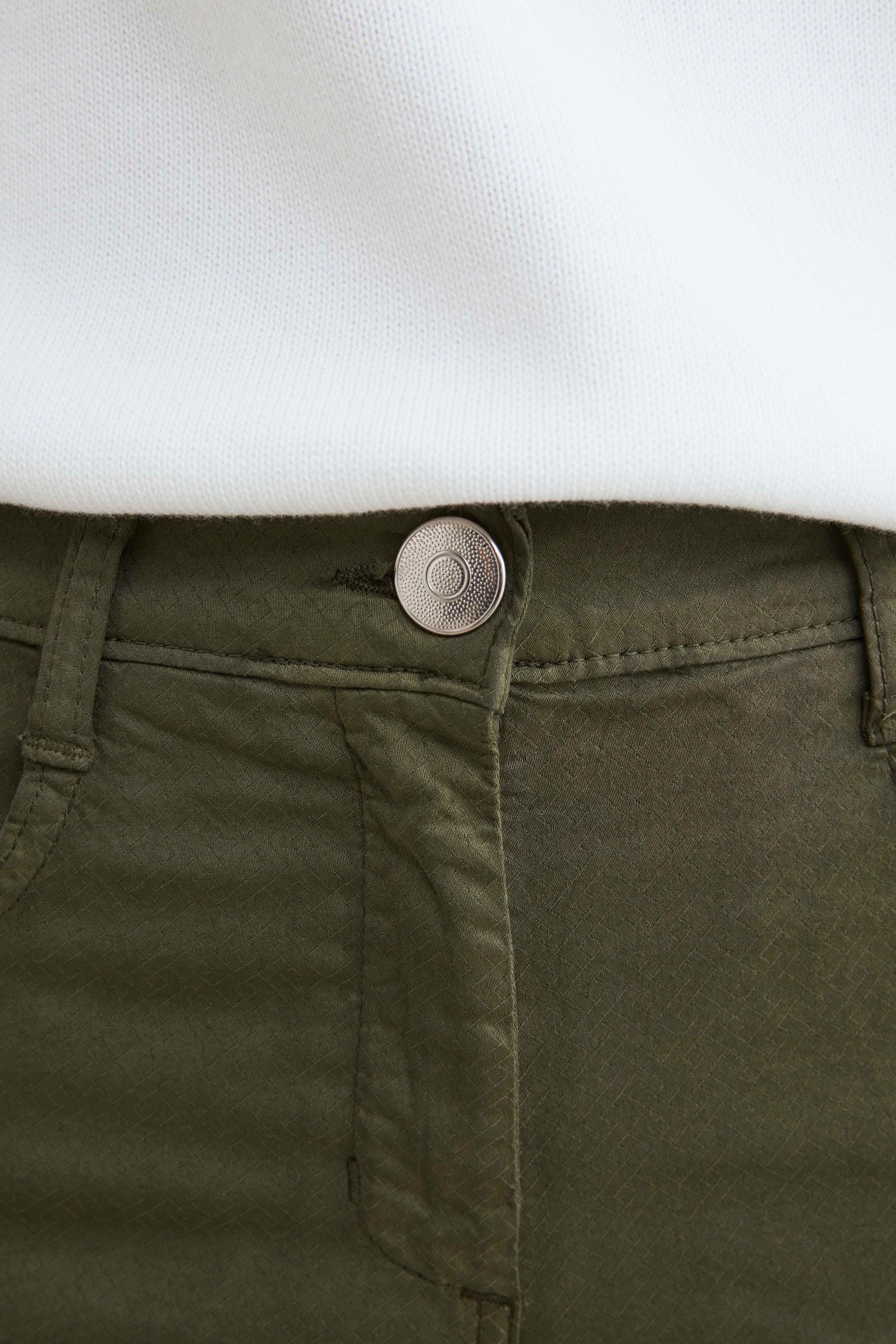 5-pocket casual pants - Military green