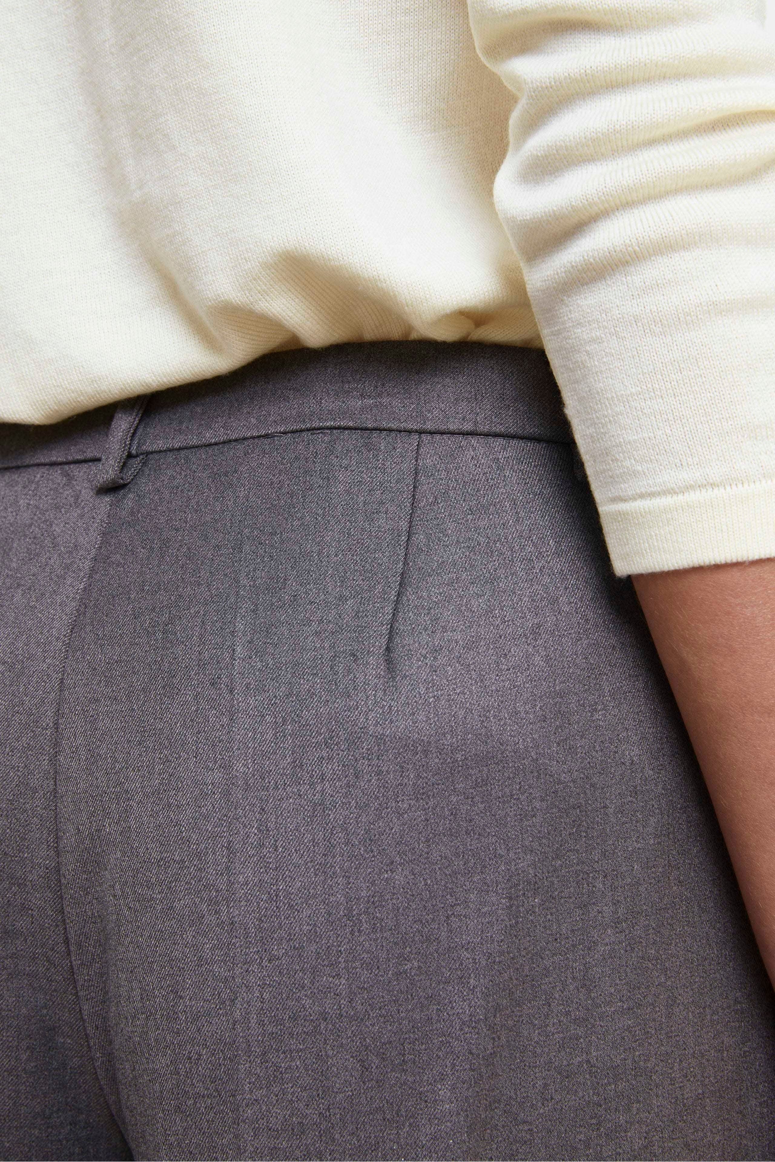 Pantaloni Morbidi Gamba Larga - GRIGIO