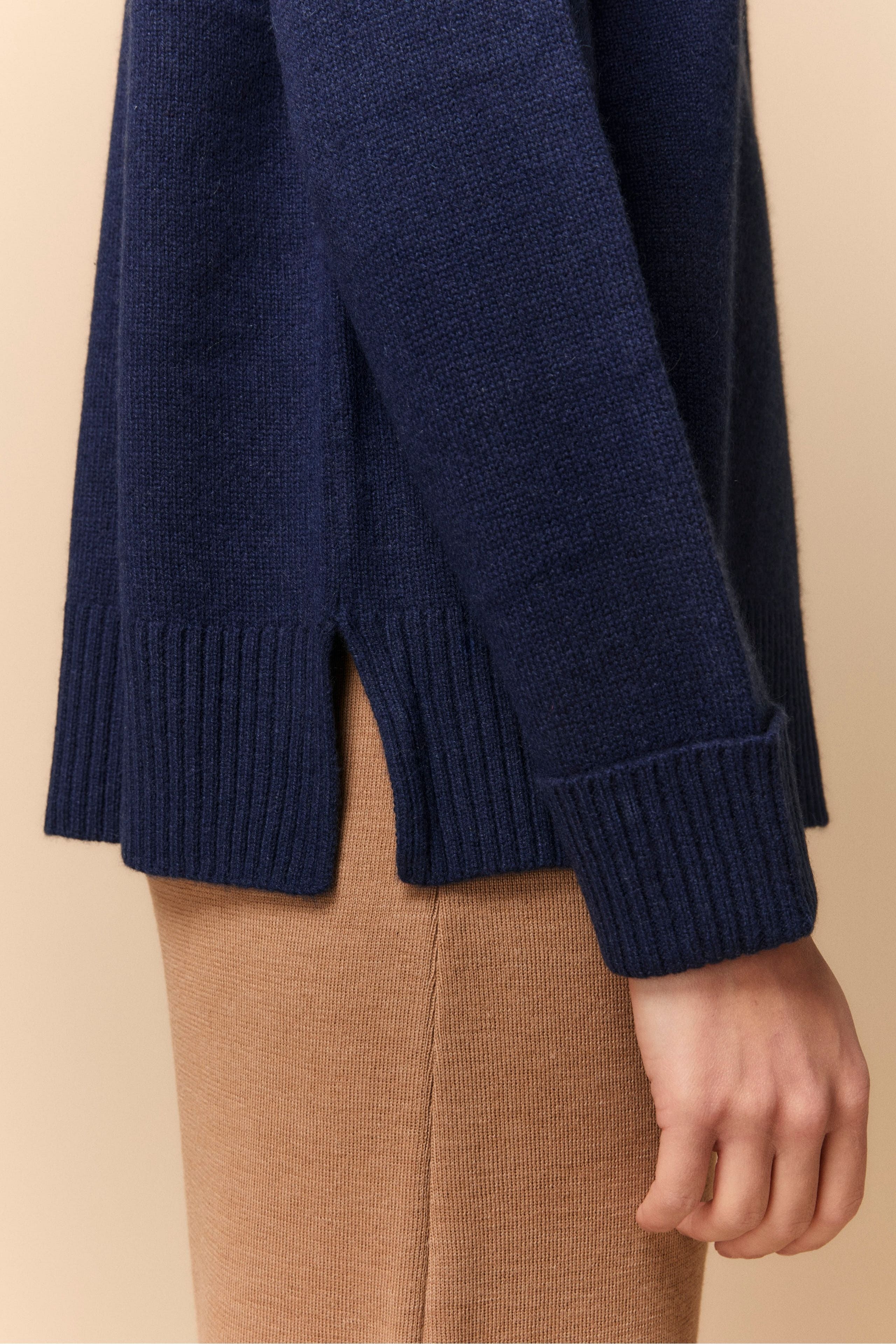 Maglia Barchetta in Cashmere - BLU