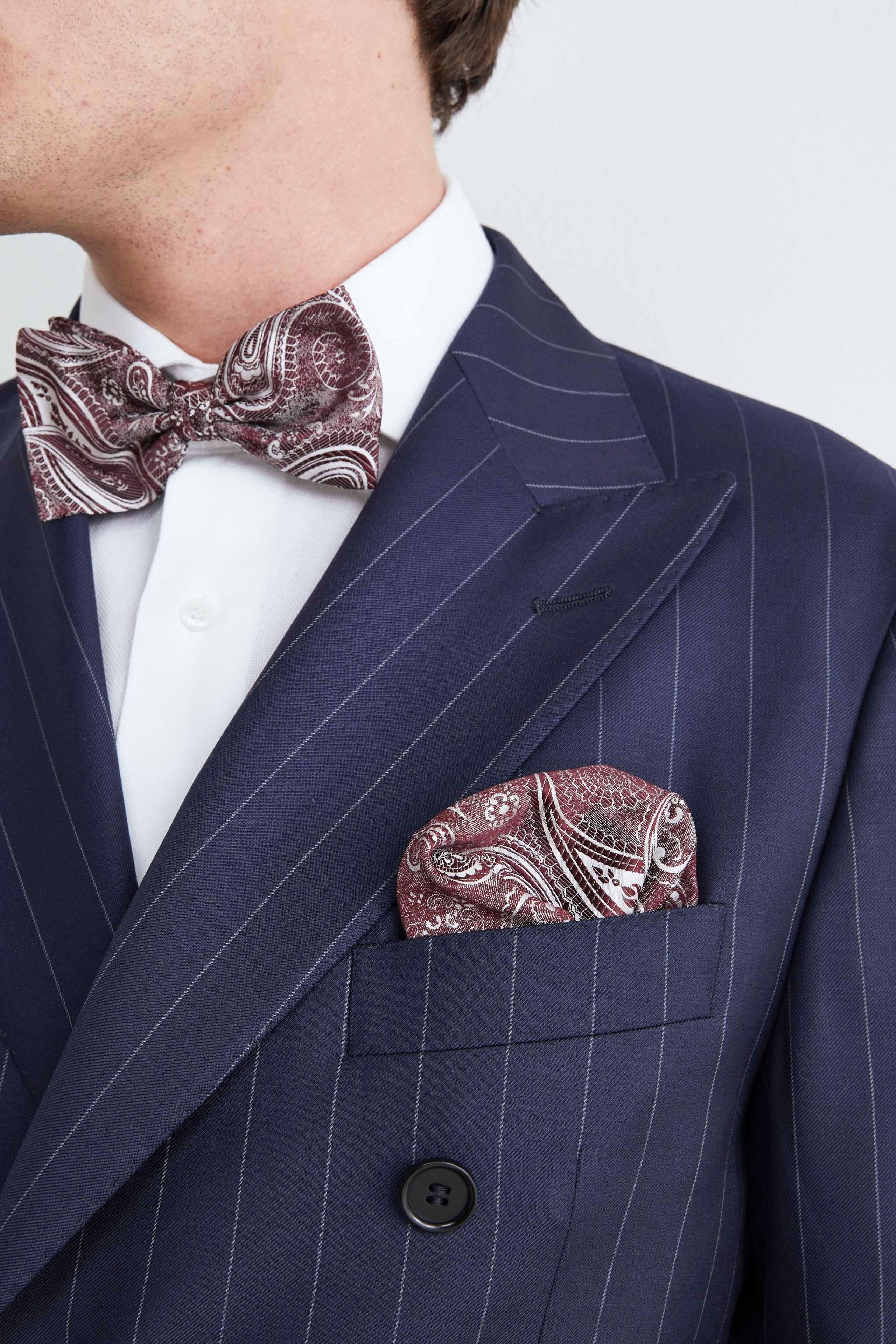 Double-breasted pinstripe suit - Blue pinstirpe