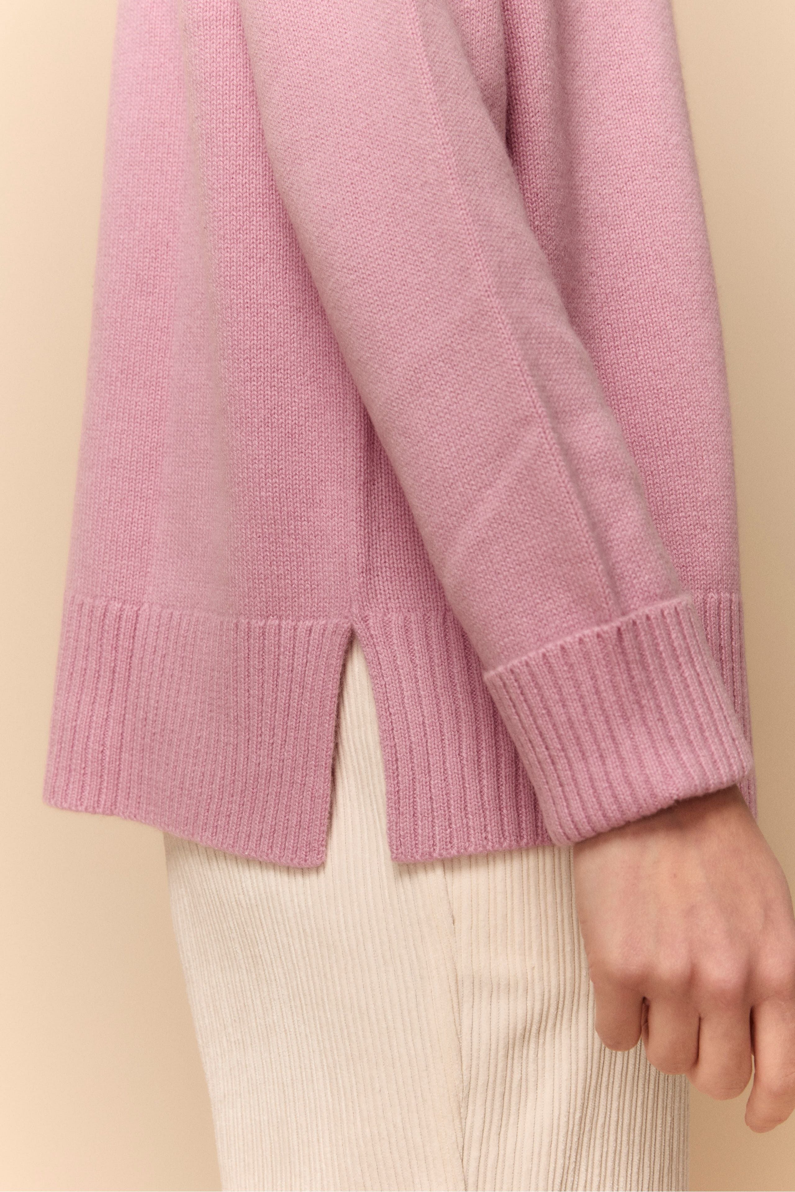 Maglia Barchetta in Cashmere - ROSA