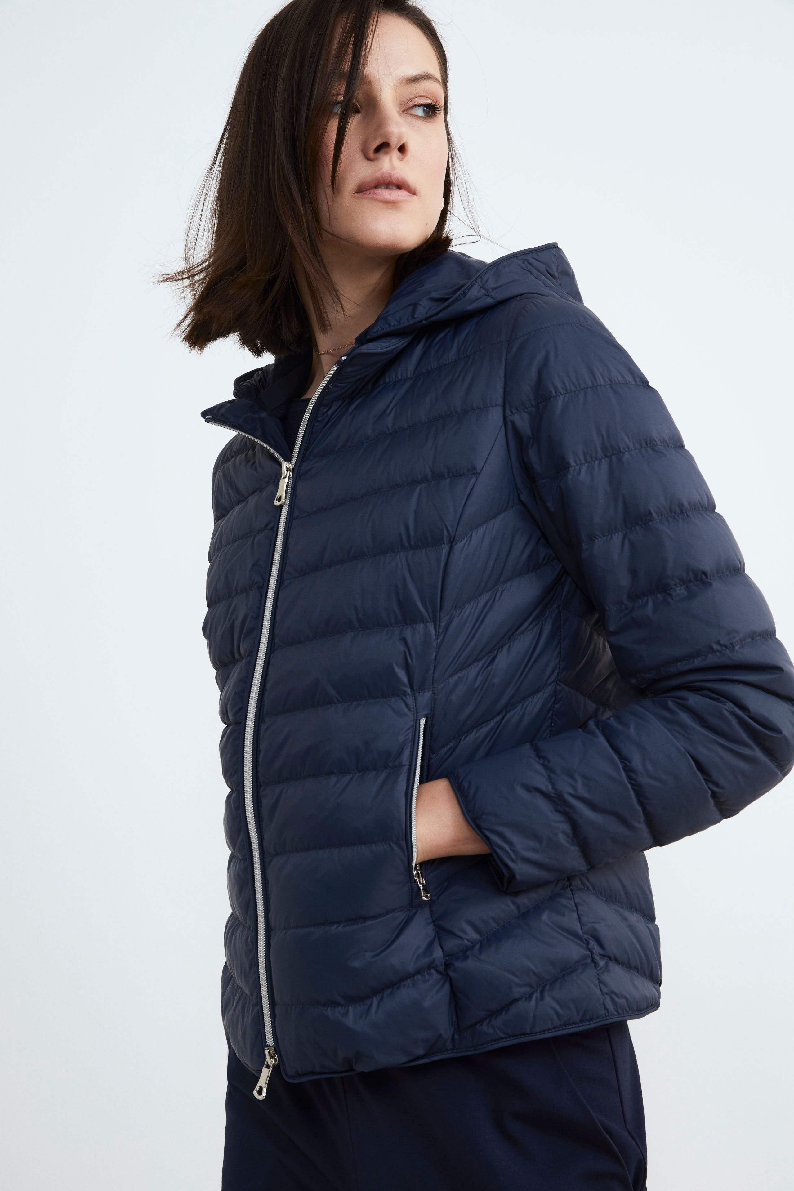 Women’s spring down jacket - Navy blue