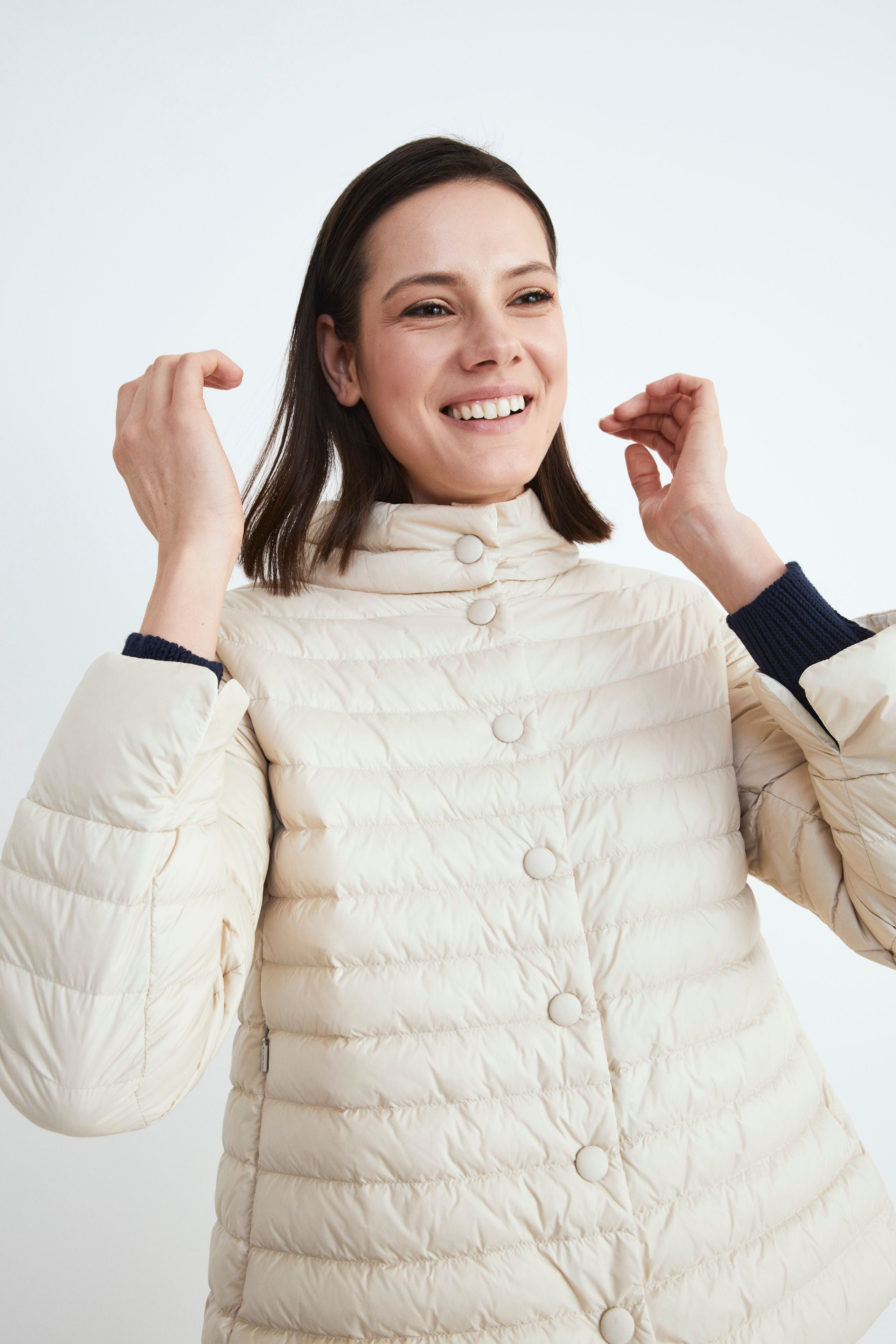 White spring down jacket - Ivory