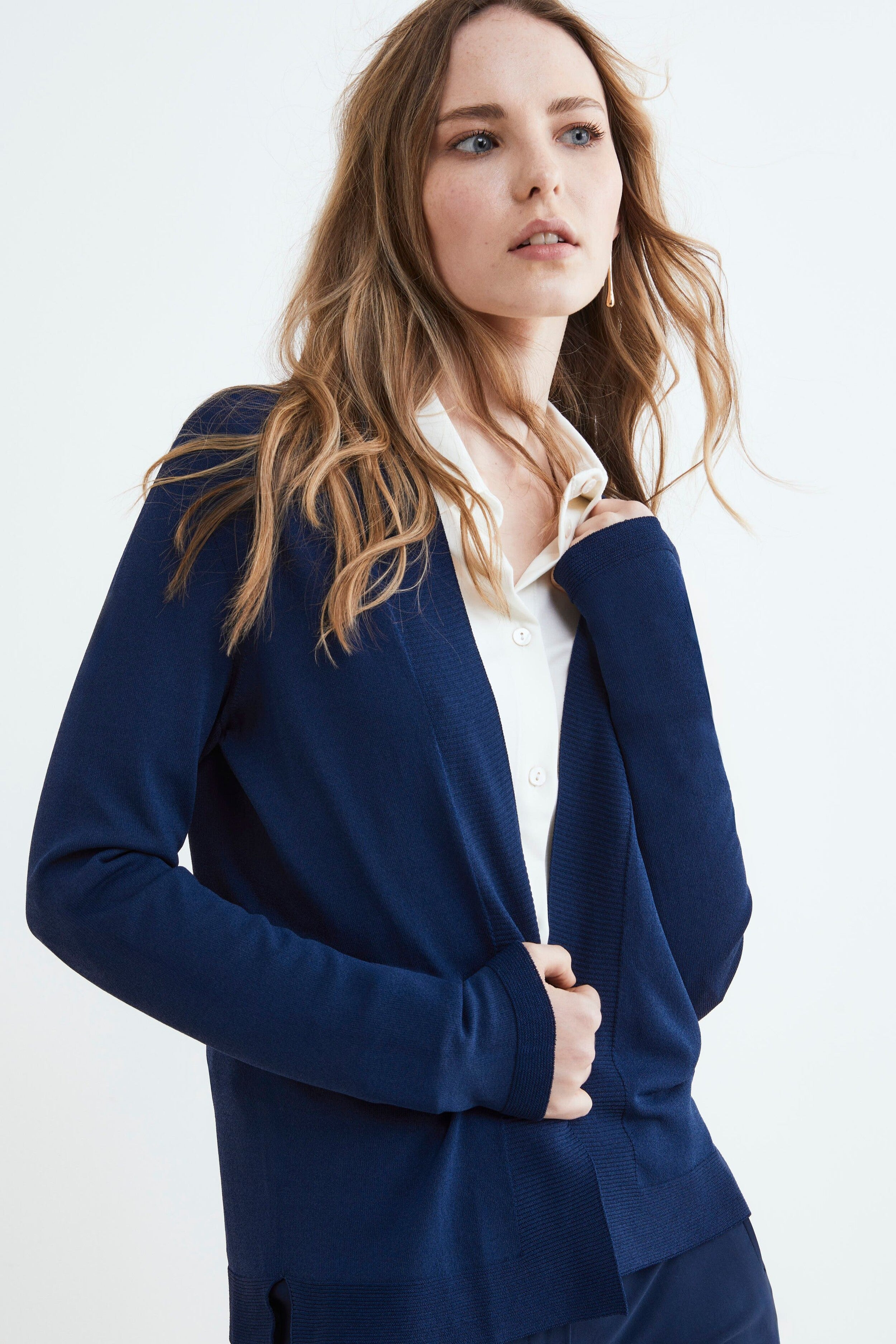 Cardigan aperto - BLU