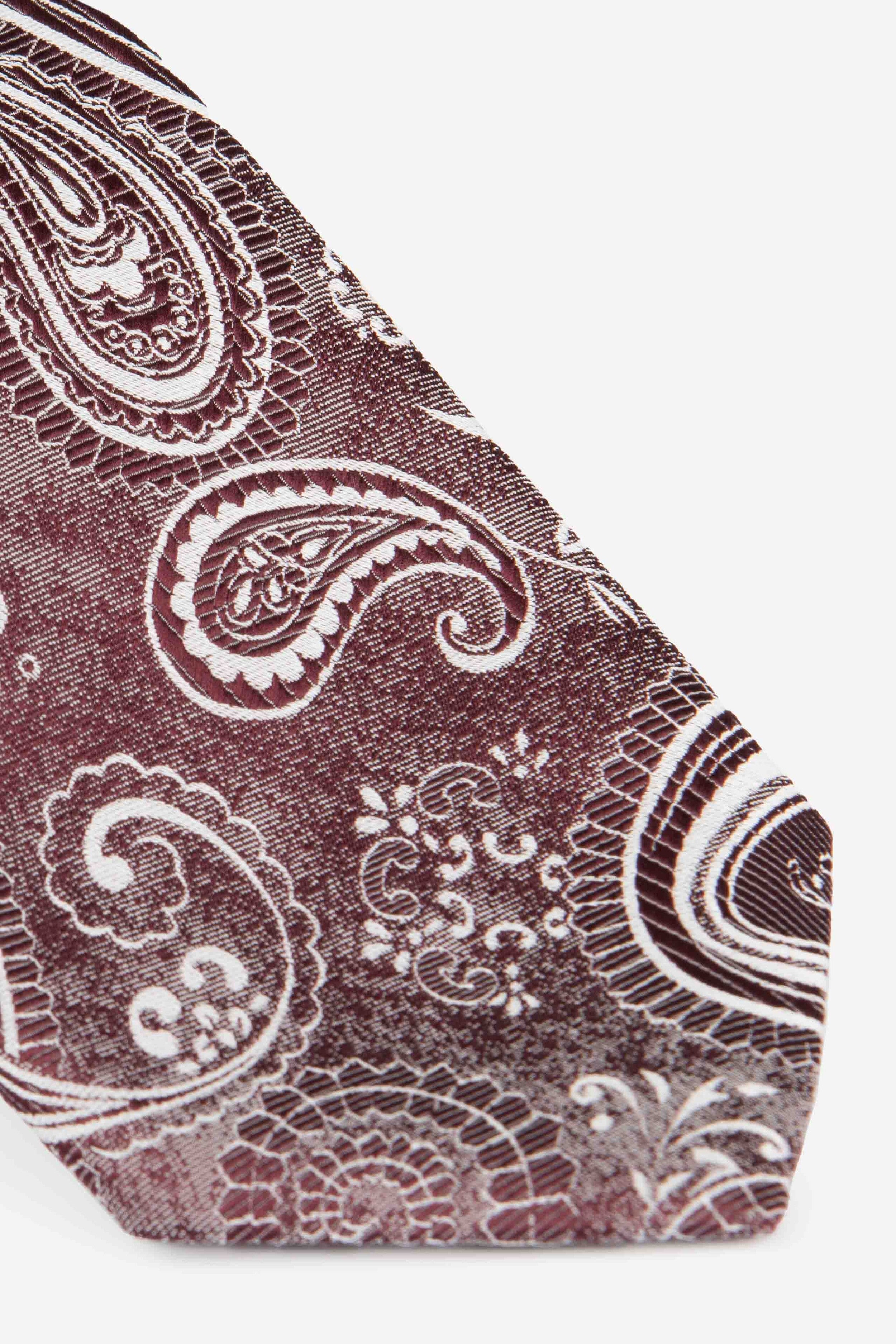 Paisley tie man - Burgundy pattern