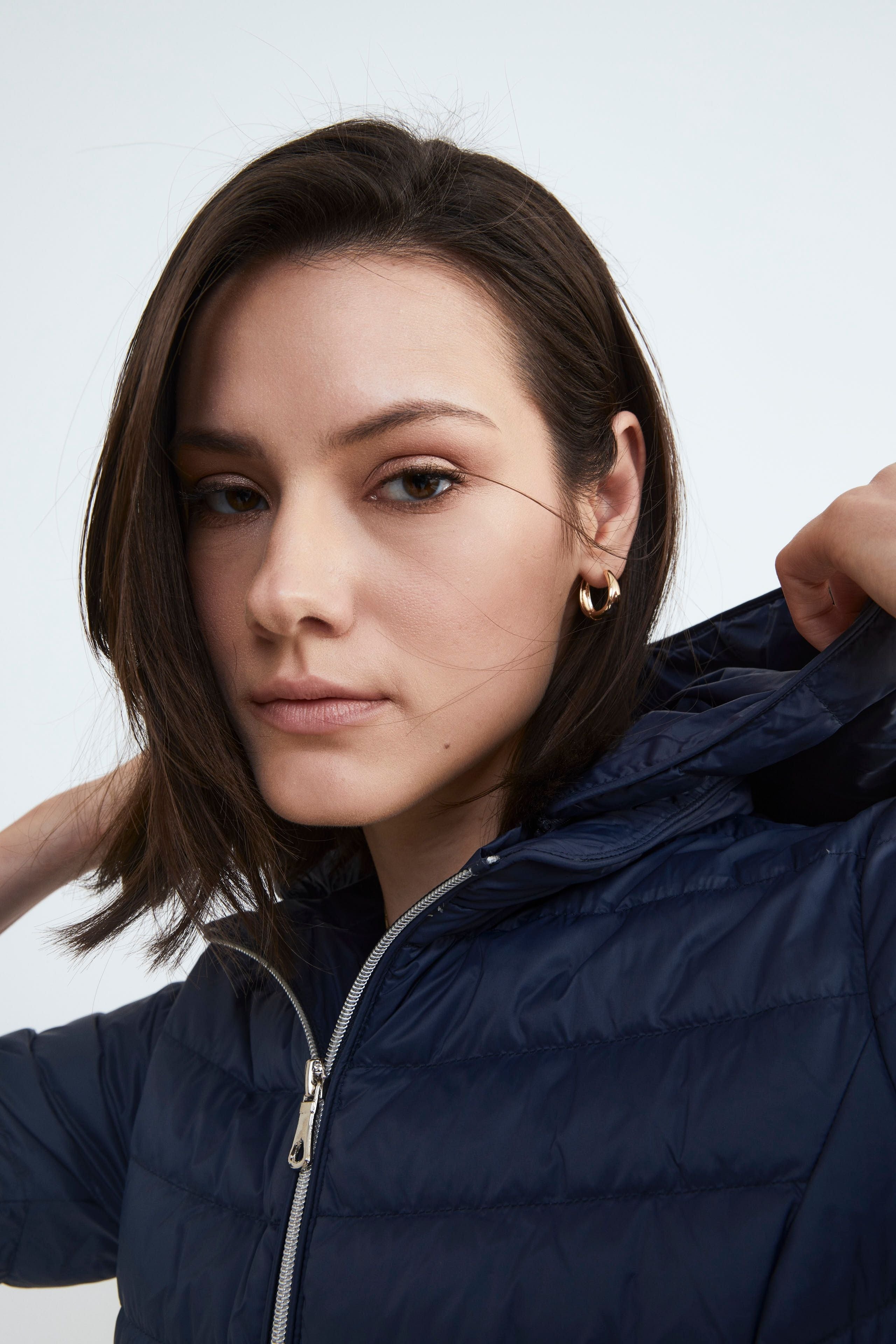 Women’s spring down jacket - Navy blue