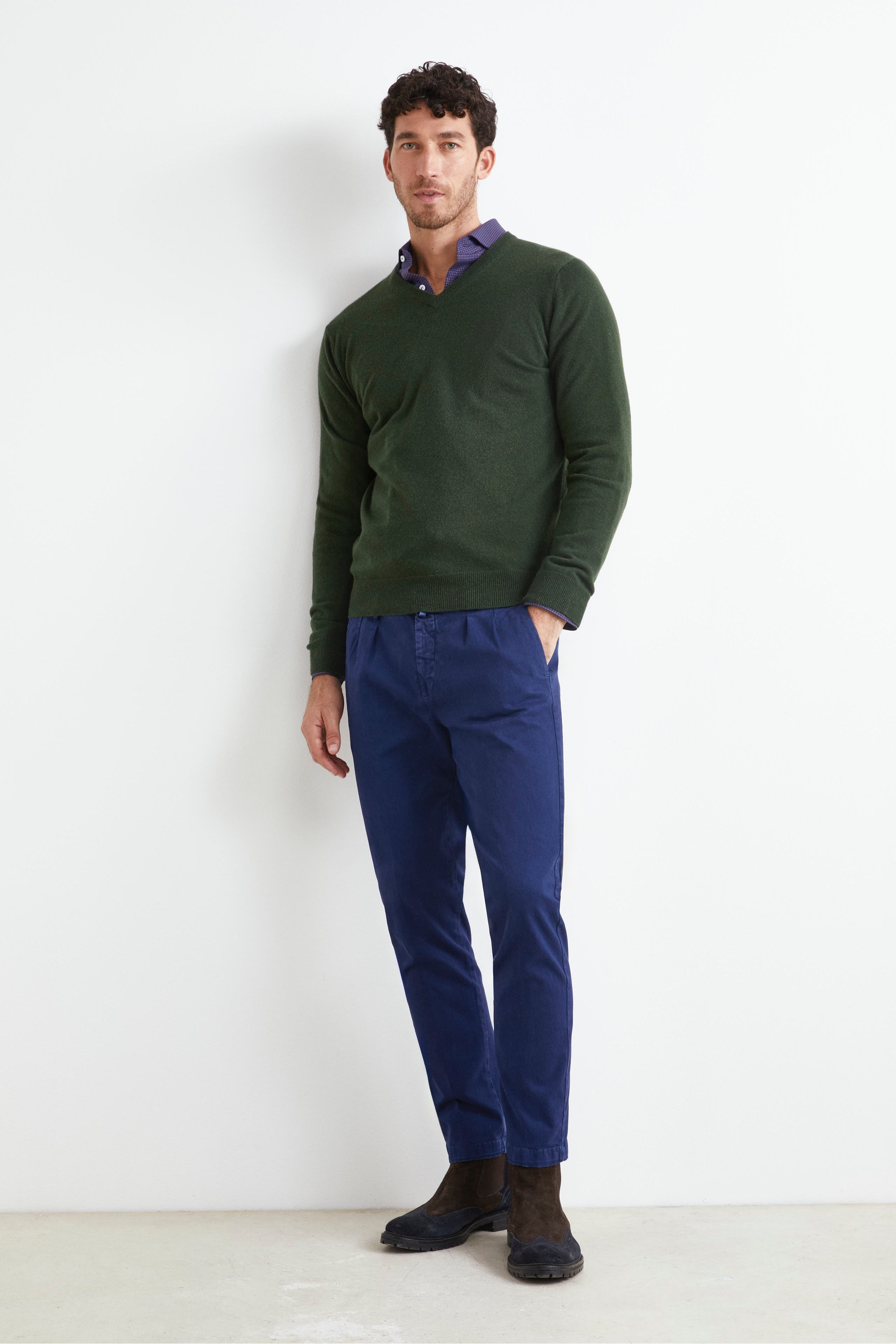 Pantalone Stretch Slim Fit - BLU