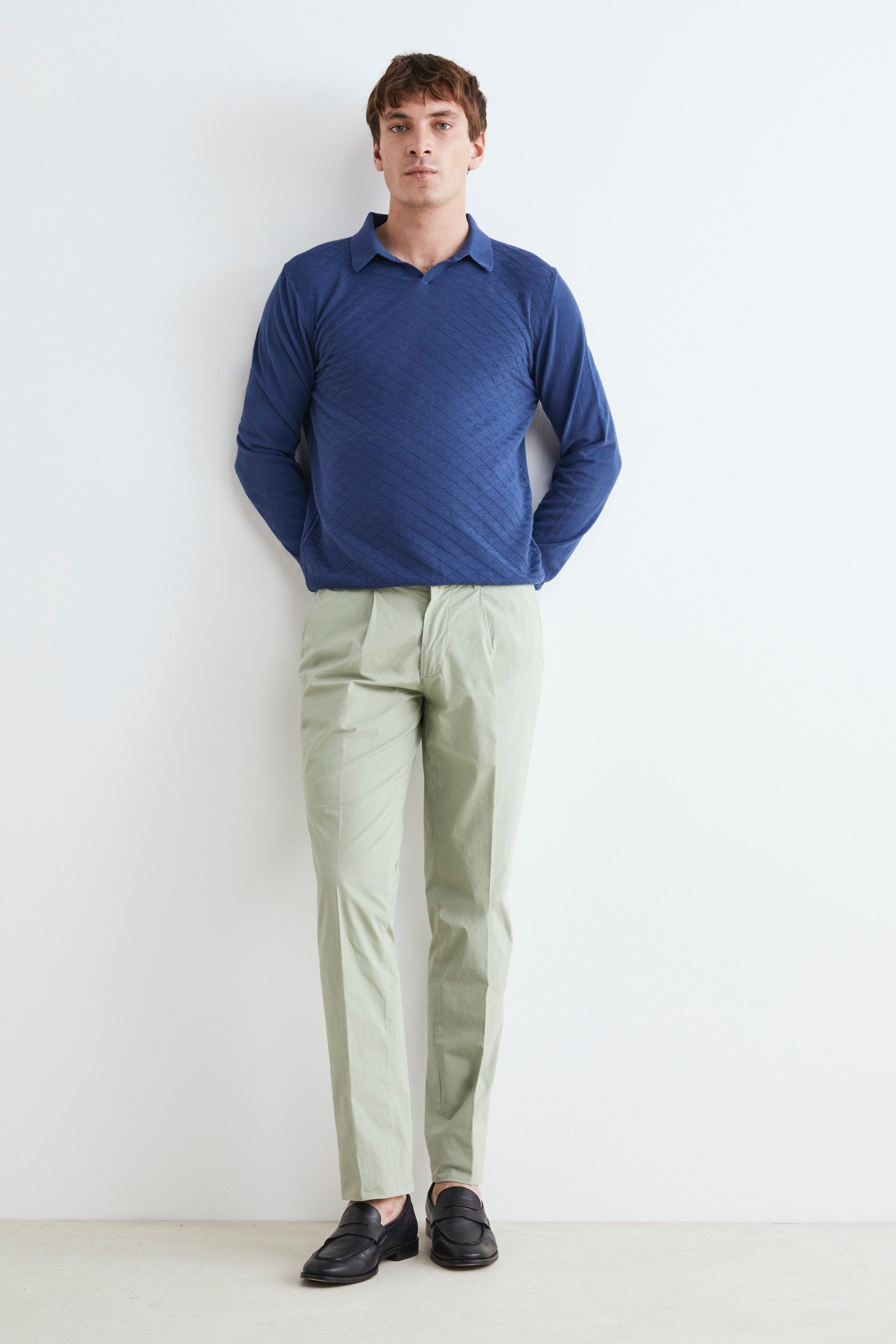 Pantalon en coton léger - Vert