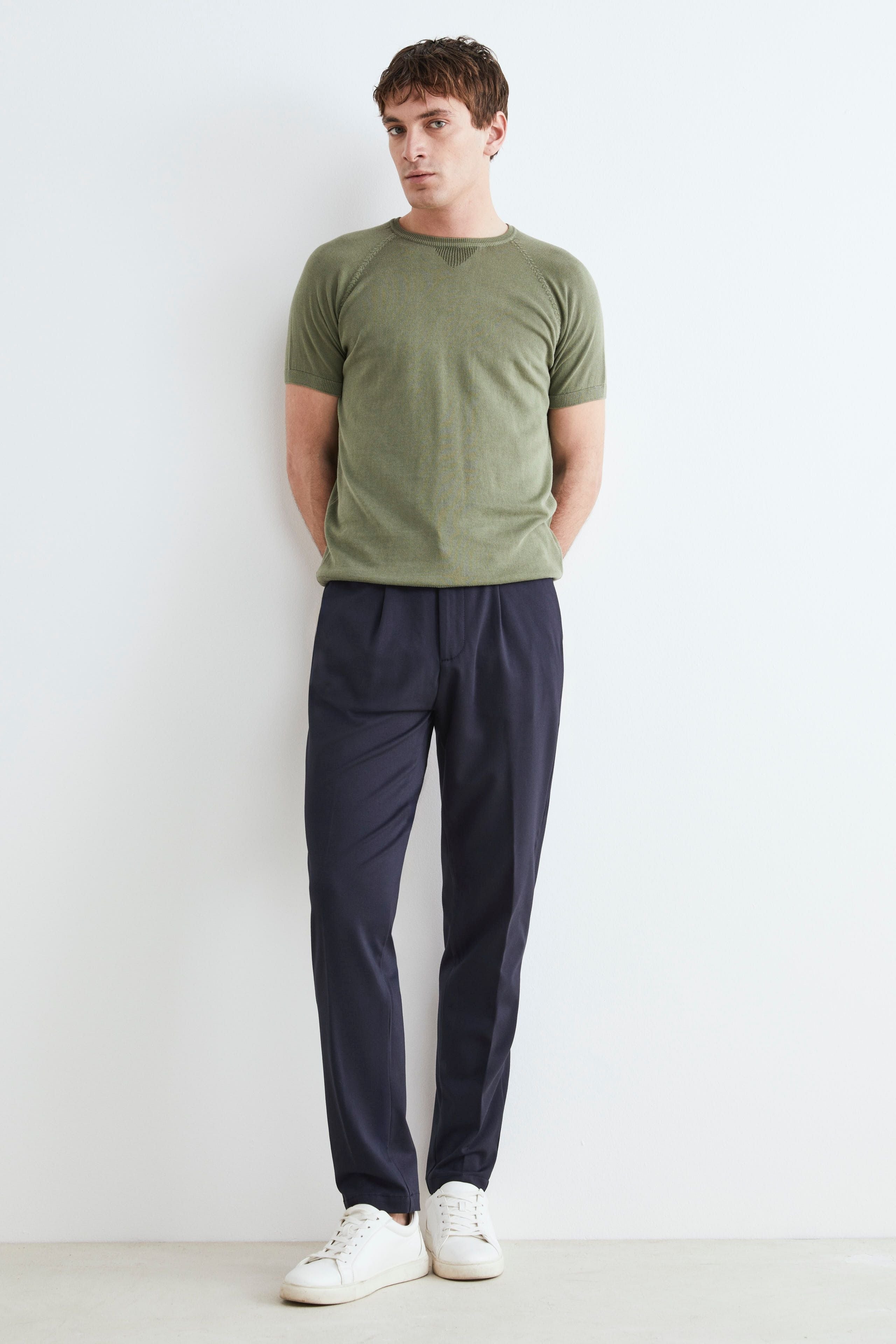 Men’s drawstring trousers - BLUE