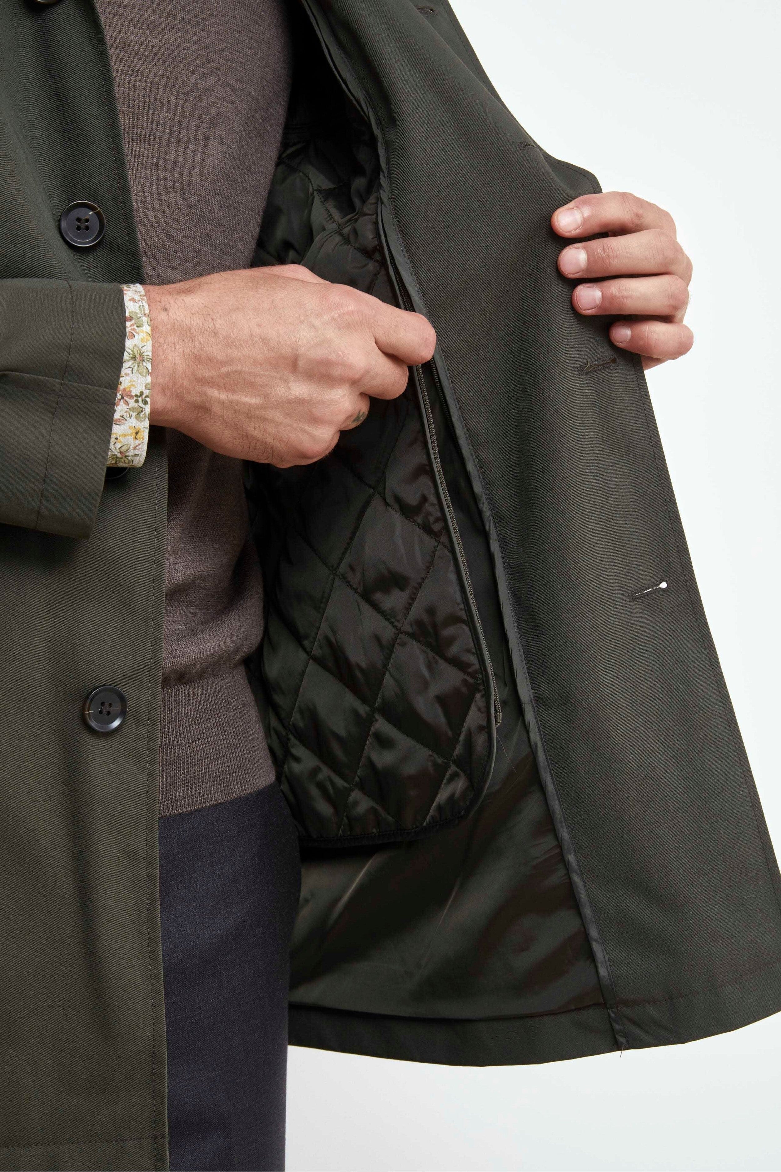 Impermeabile con gilet - VERDE