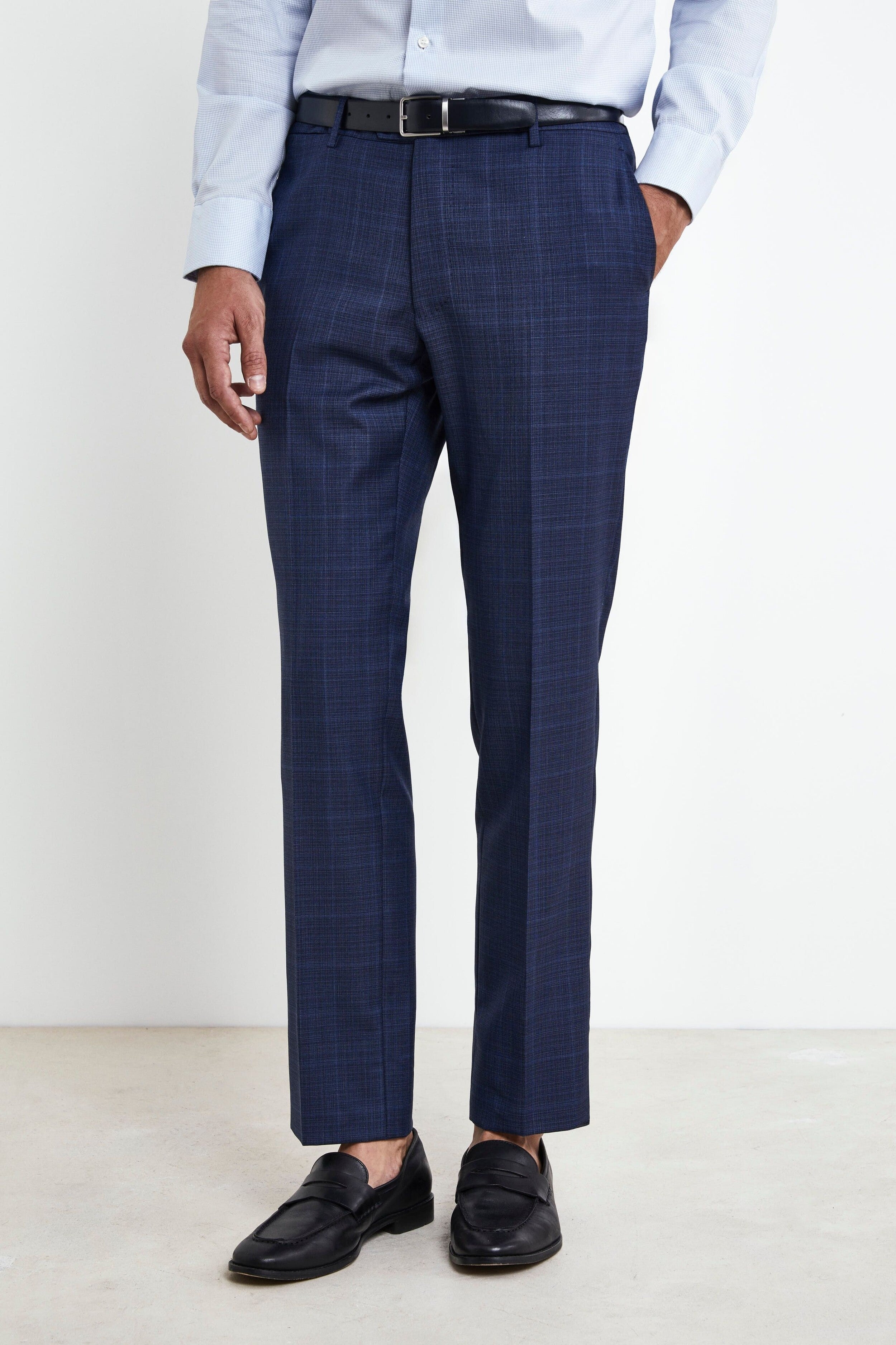 Blue Checkered Suit - Blue check