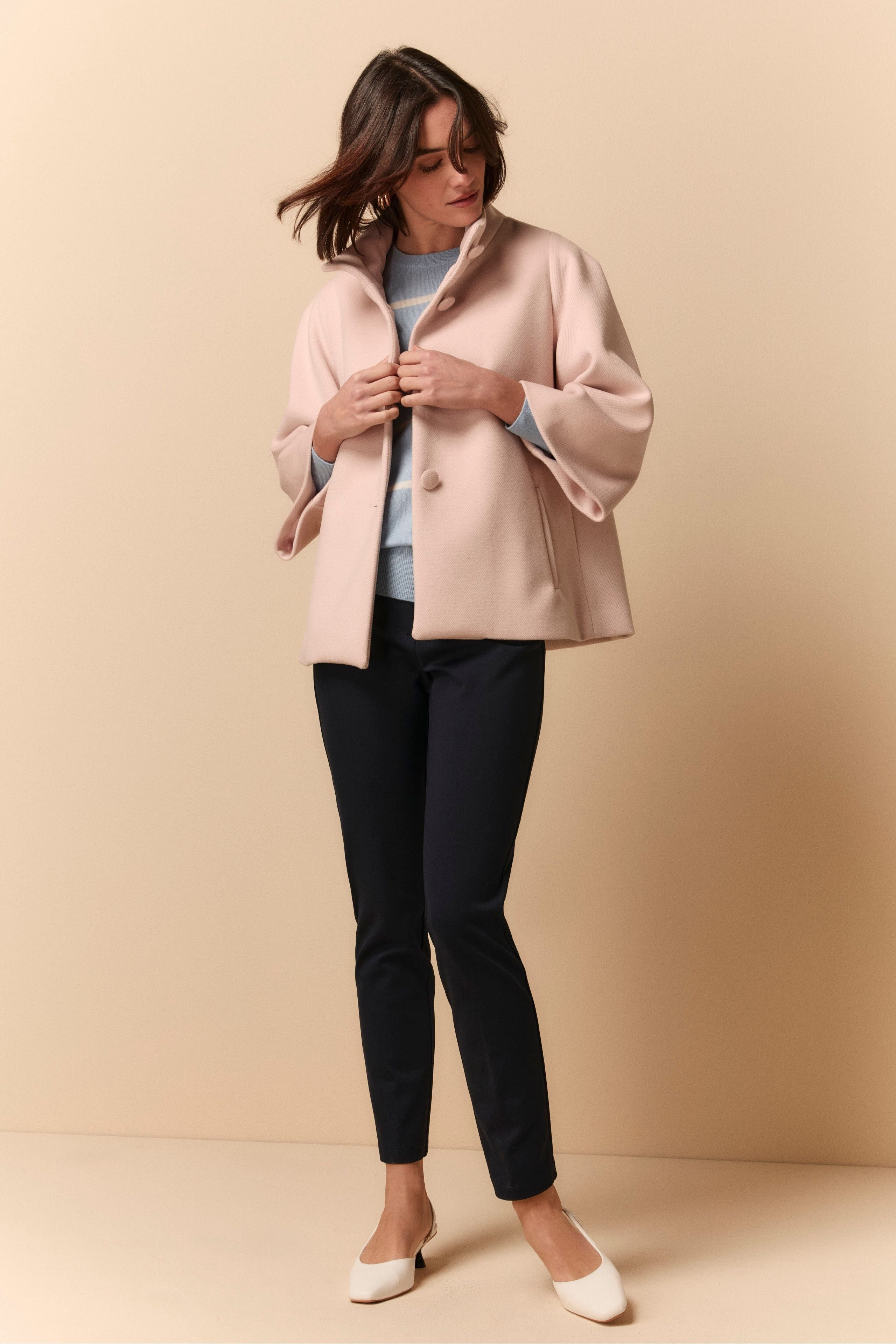 Cappotto Corto Over - ROSA