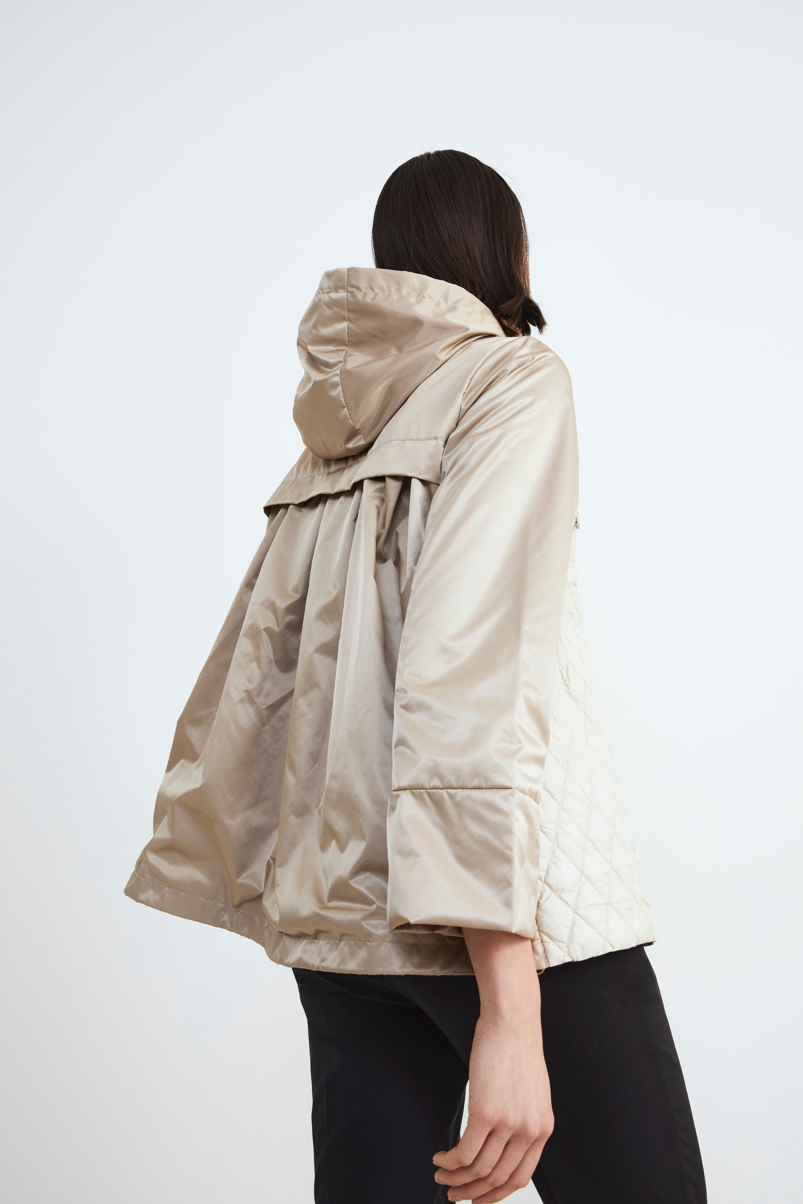 Padded women’s parka - Sand brown