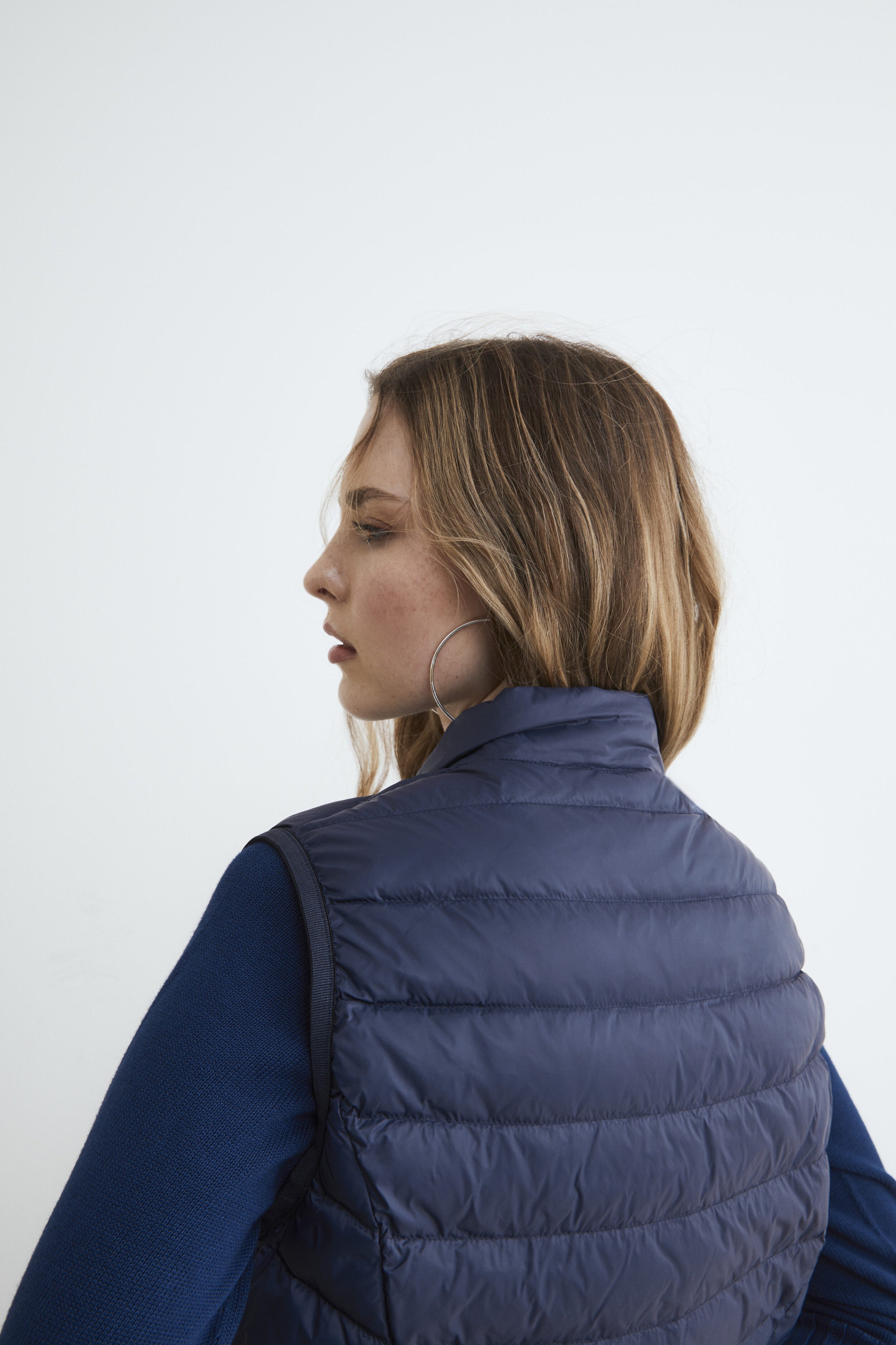 Gilet en duvet pour femmes - Bleu marine