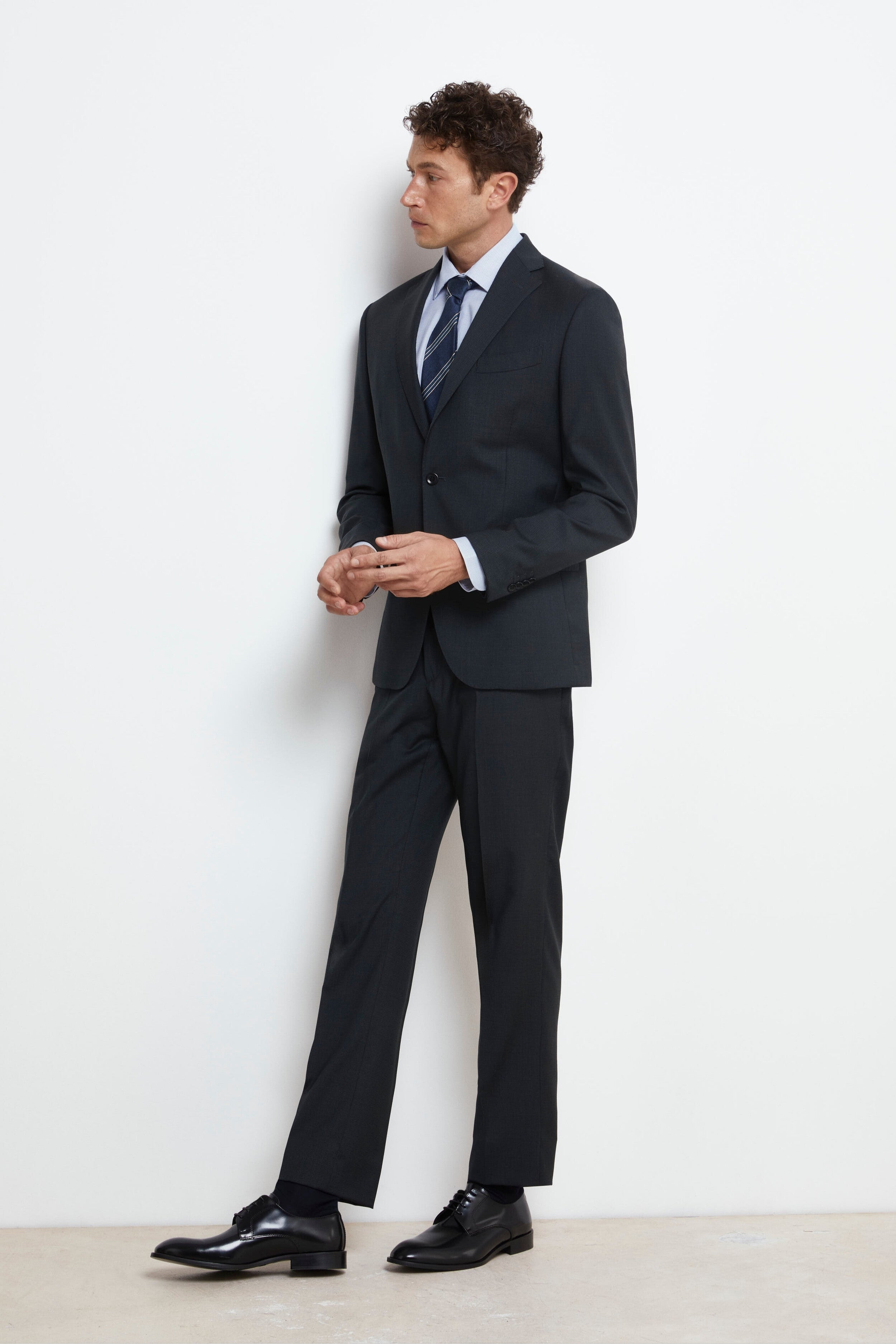 Lined Wool Slim Fit Suit - P-Poule Green