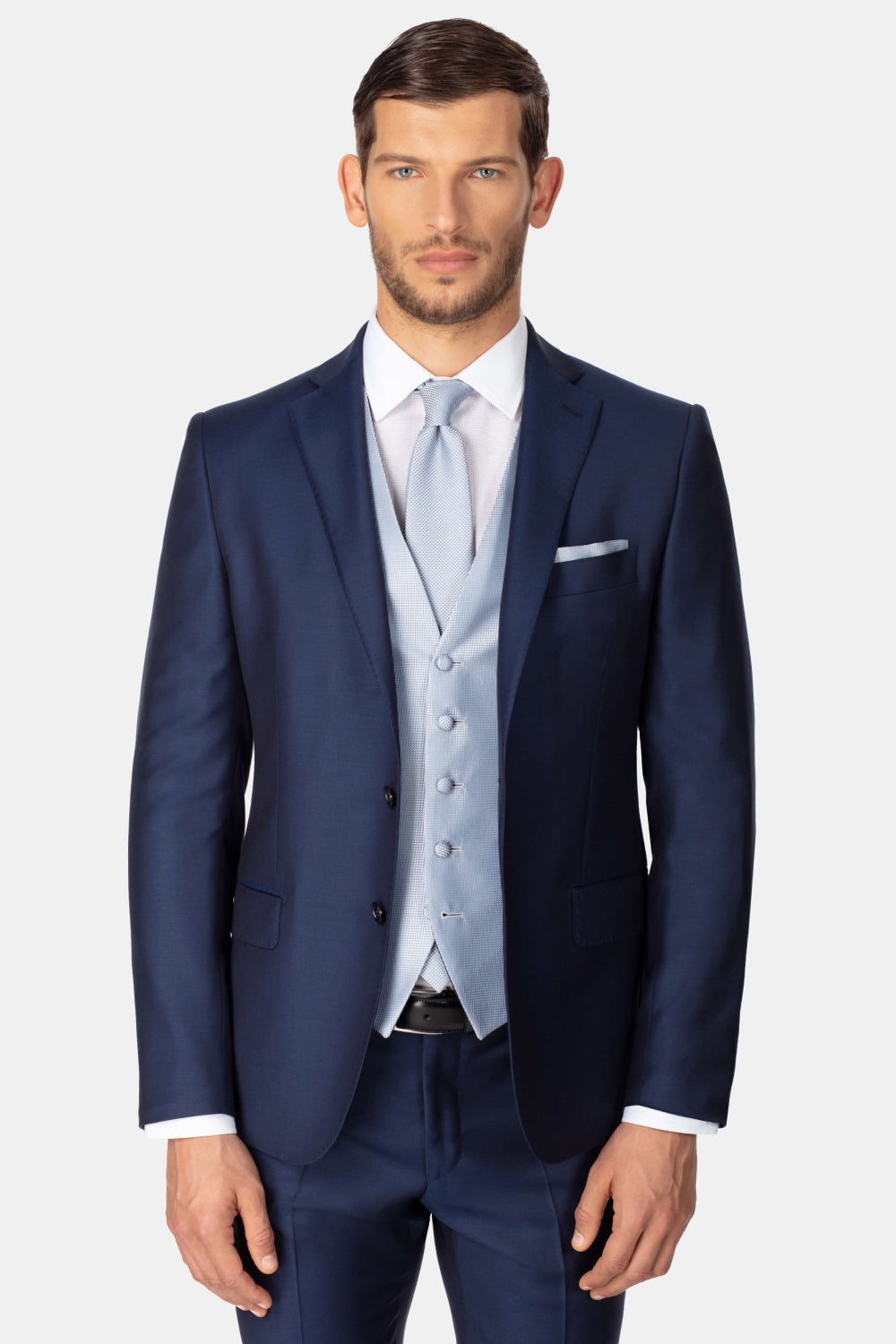 Abito fashion uomo cerimonia blu