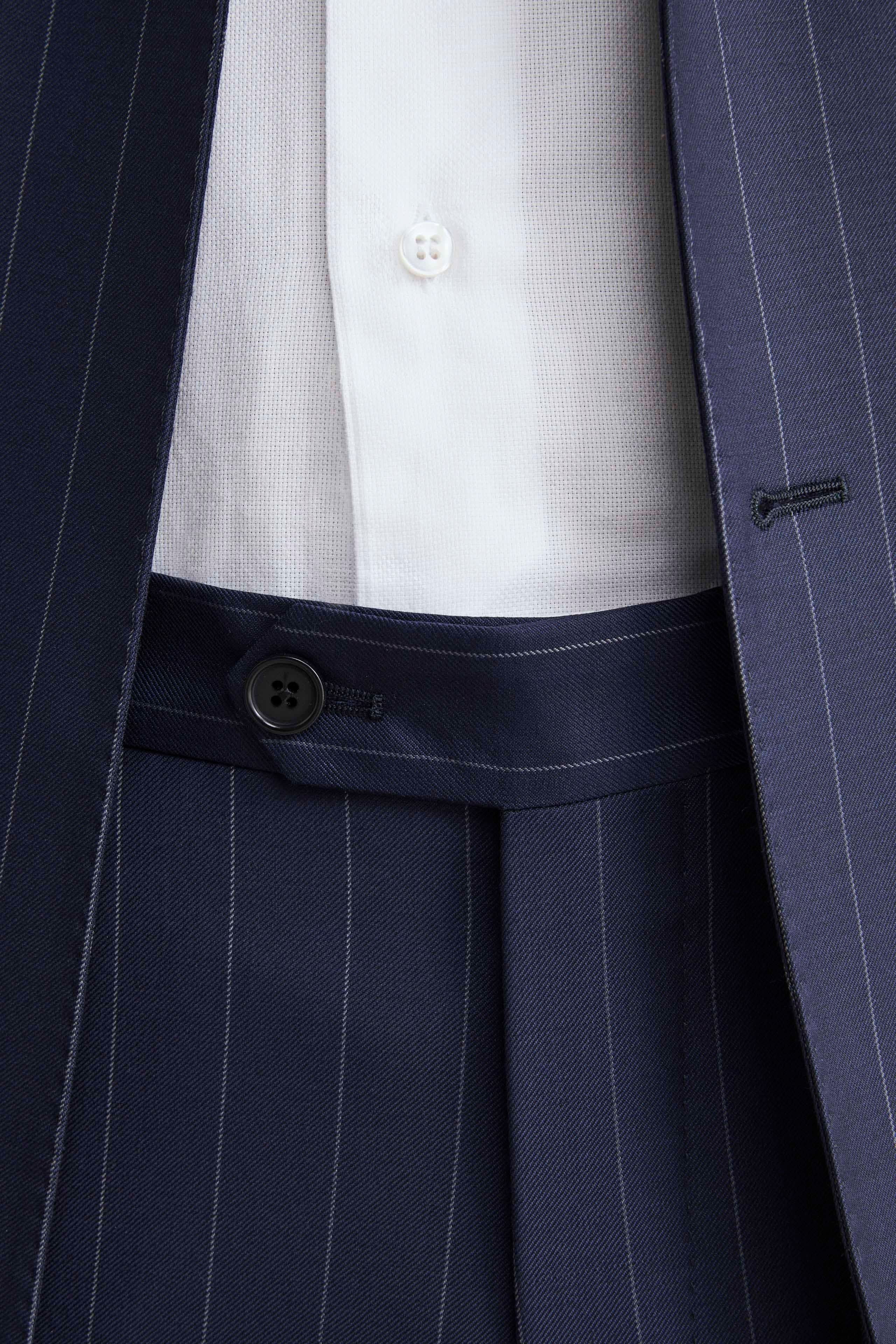 Double-breasted pinstripe suit - Blue pinstirpe