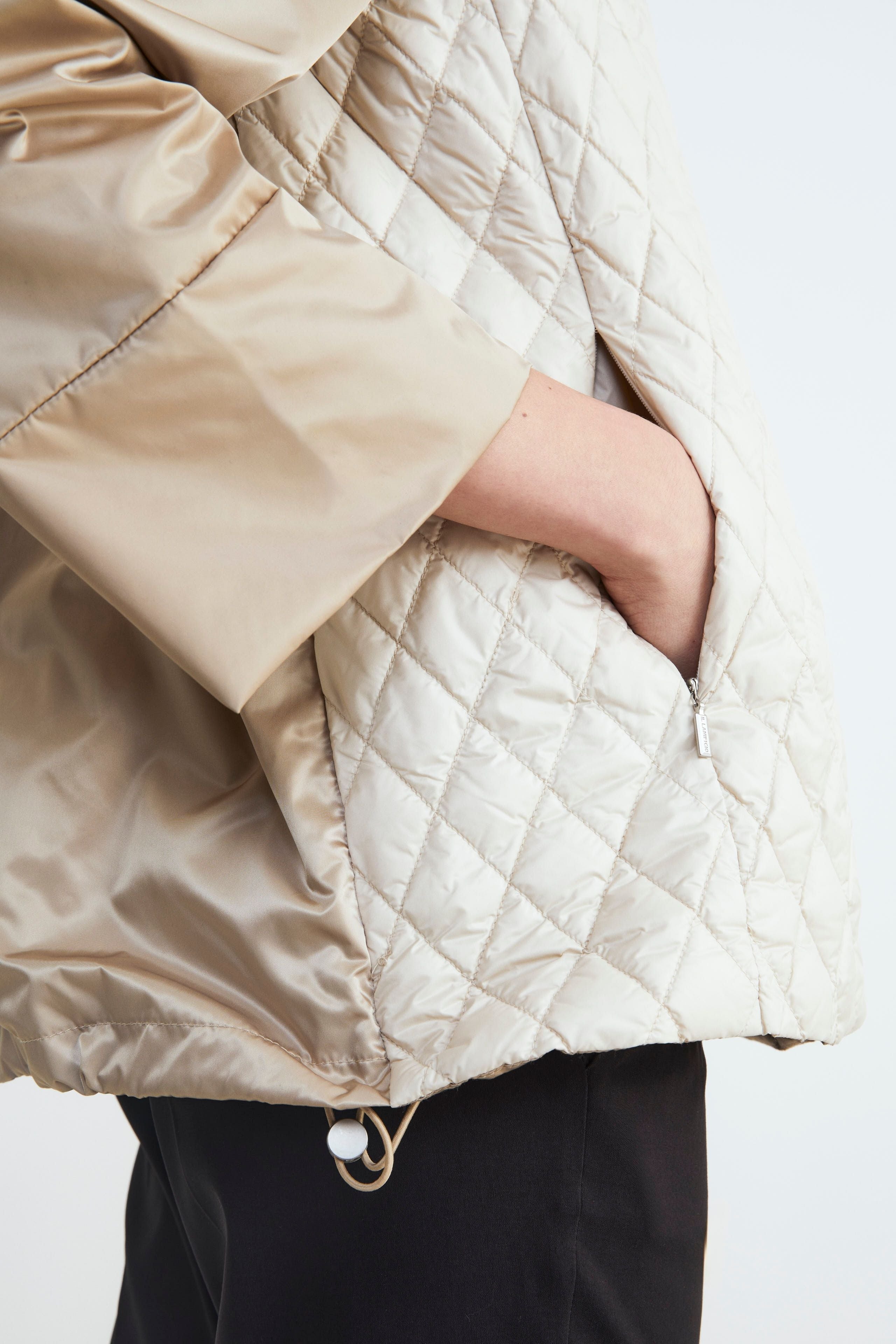 Parka matelassée pour femme - Brun sable