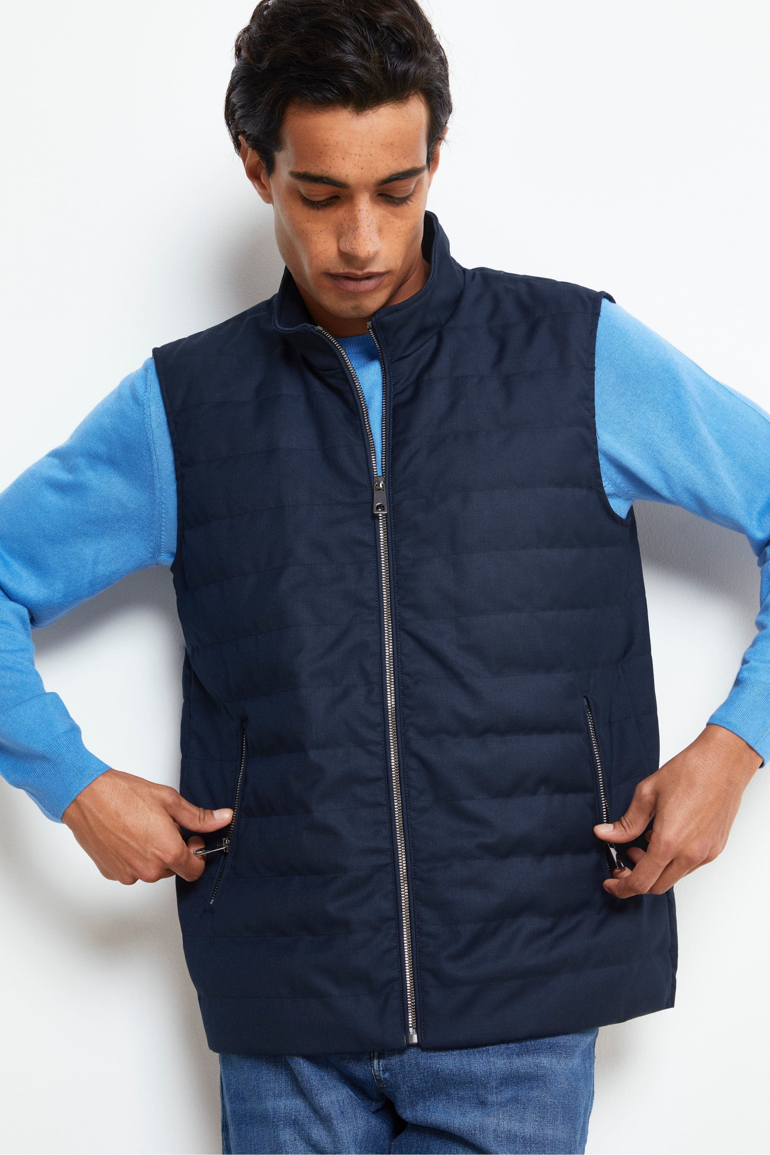 Gilet en duvet rembourré - bleu