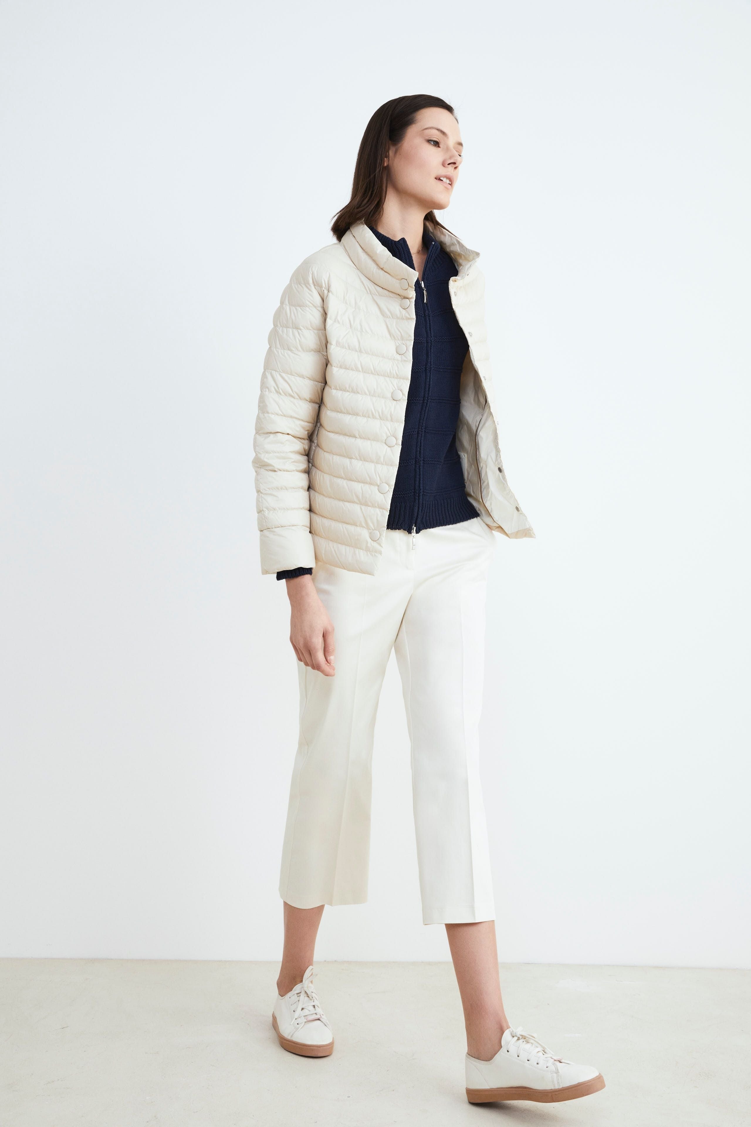 White spring down jacket - Ivory