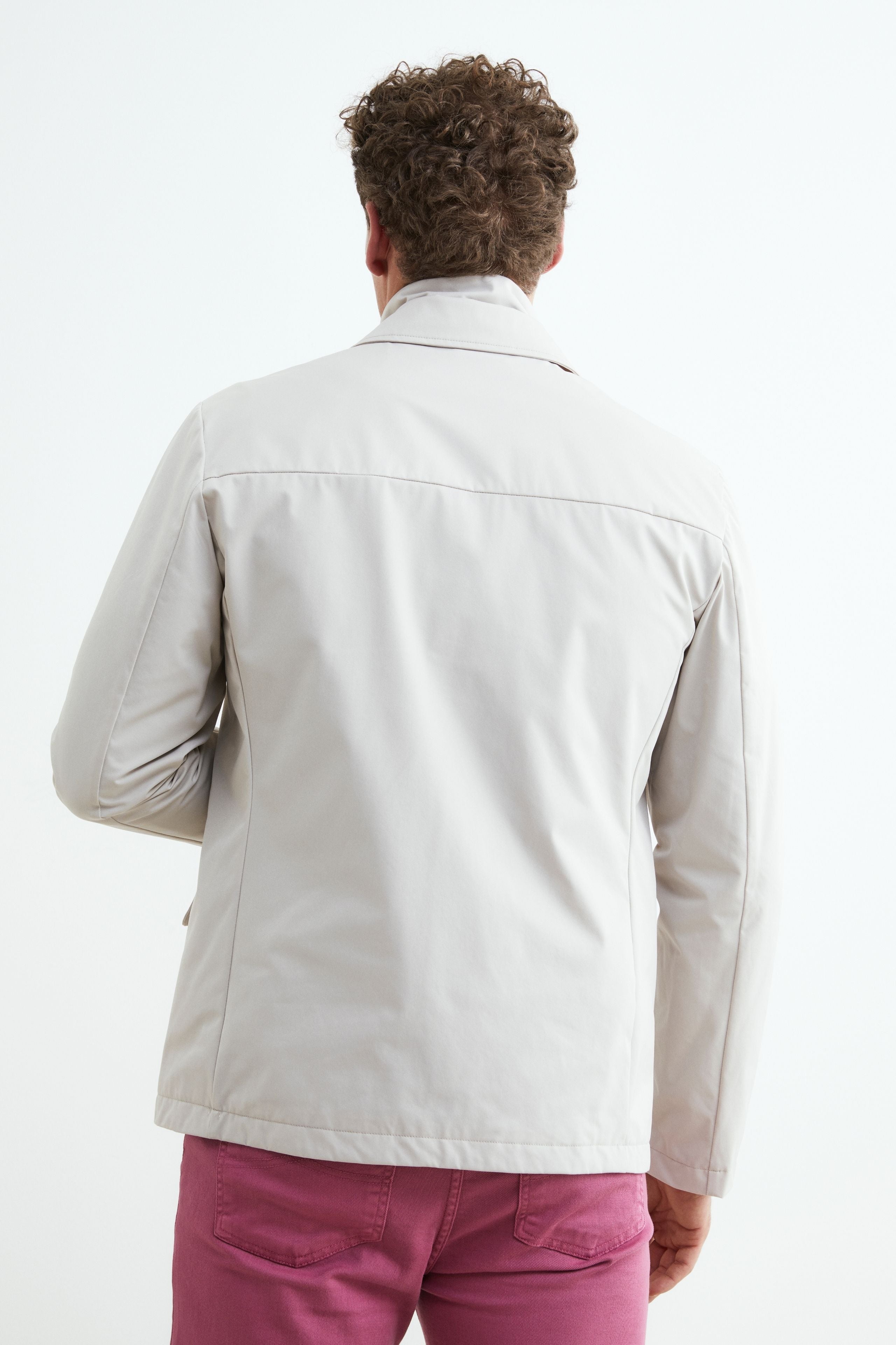 Jacket with detachable bib - Ivory