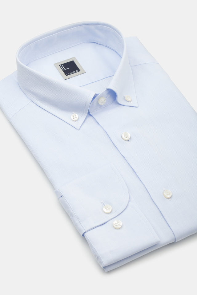 Chemise slim oxford - Bleu clair