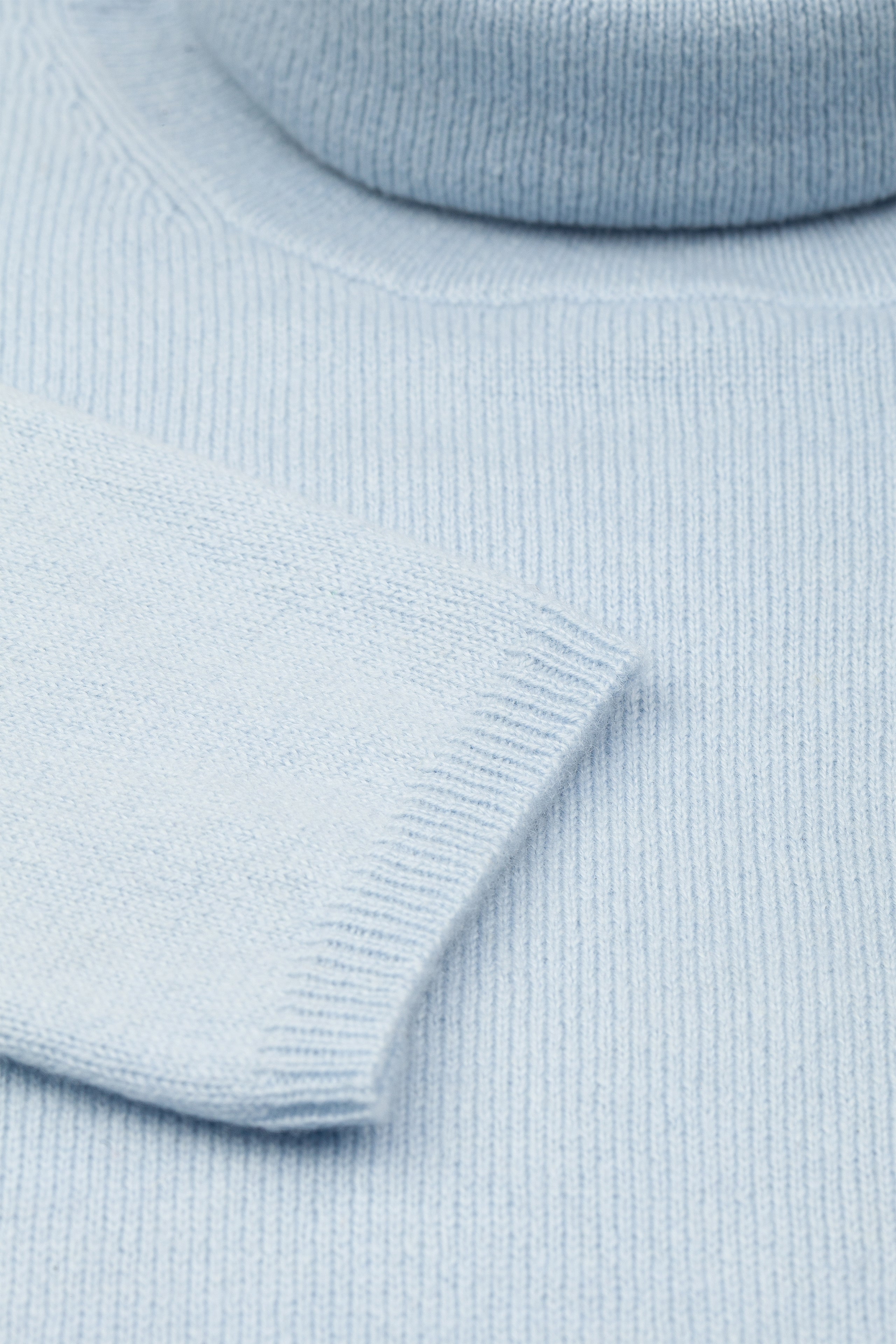 Wool turtleneck - Light blue