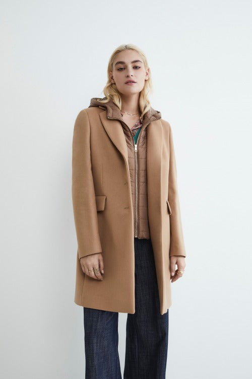 Cappotto in lana e cashmere - CAMMELLO