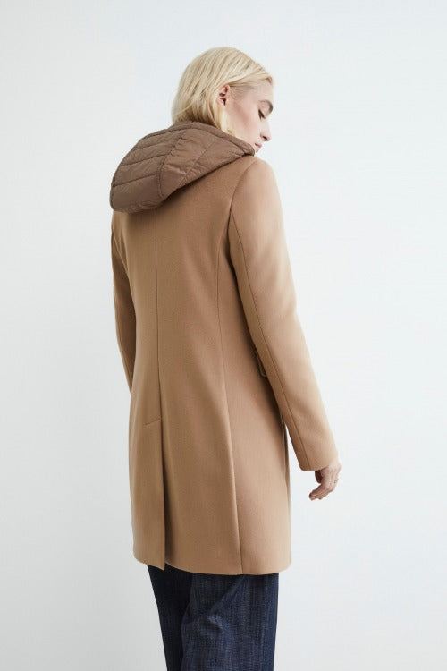 Cappotto in lana e cashmere - CAMMELLO