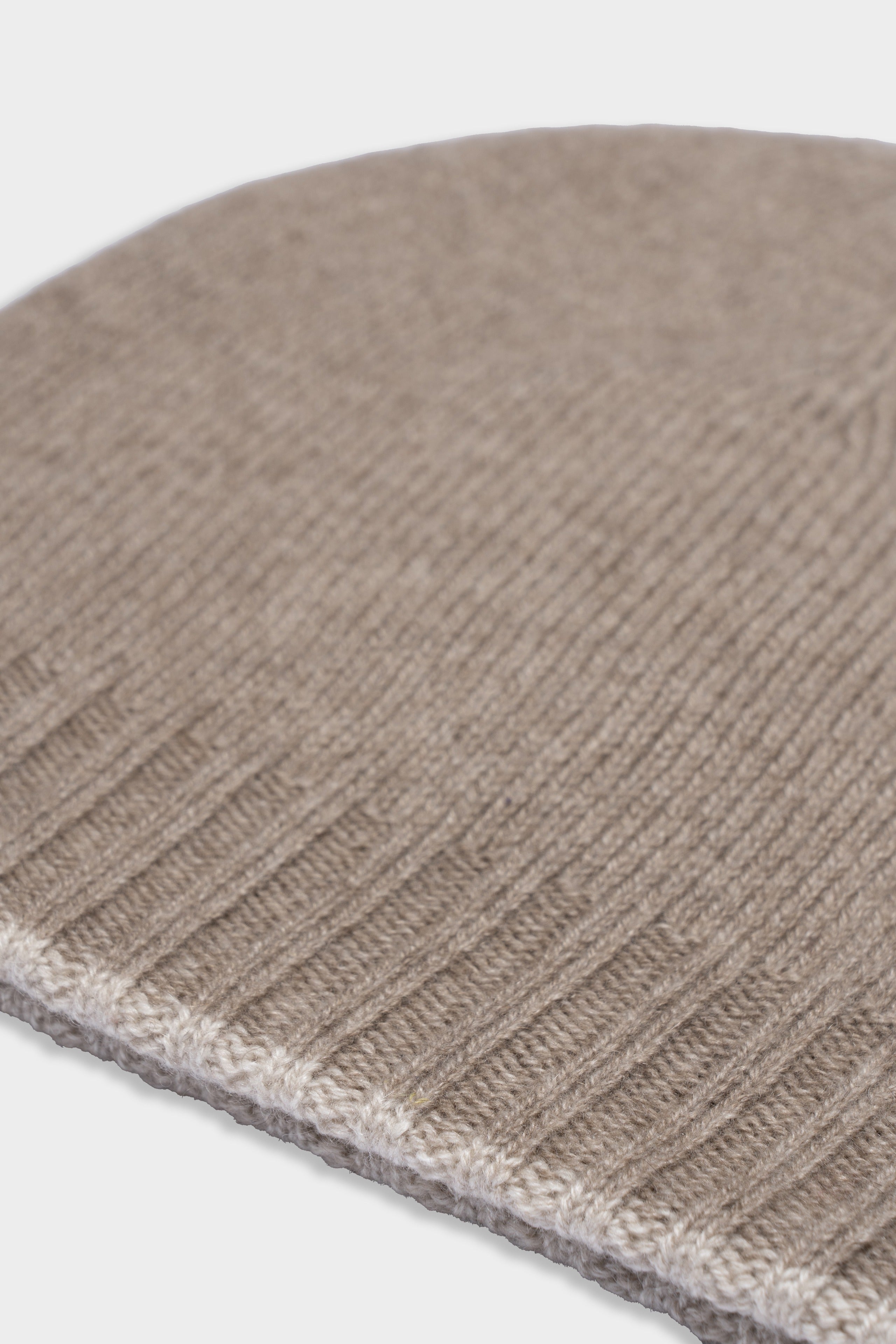 Cashmere beanie - Beige-Brown