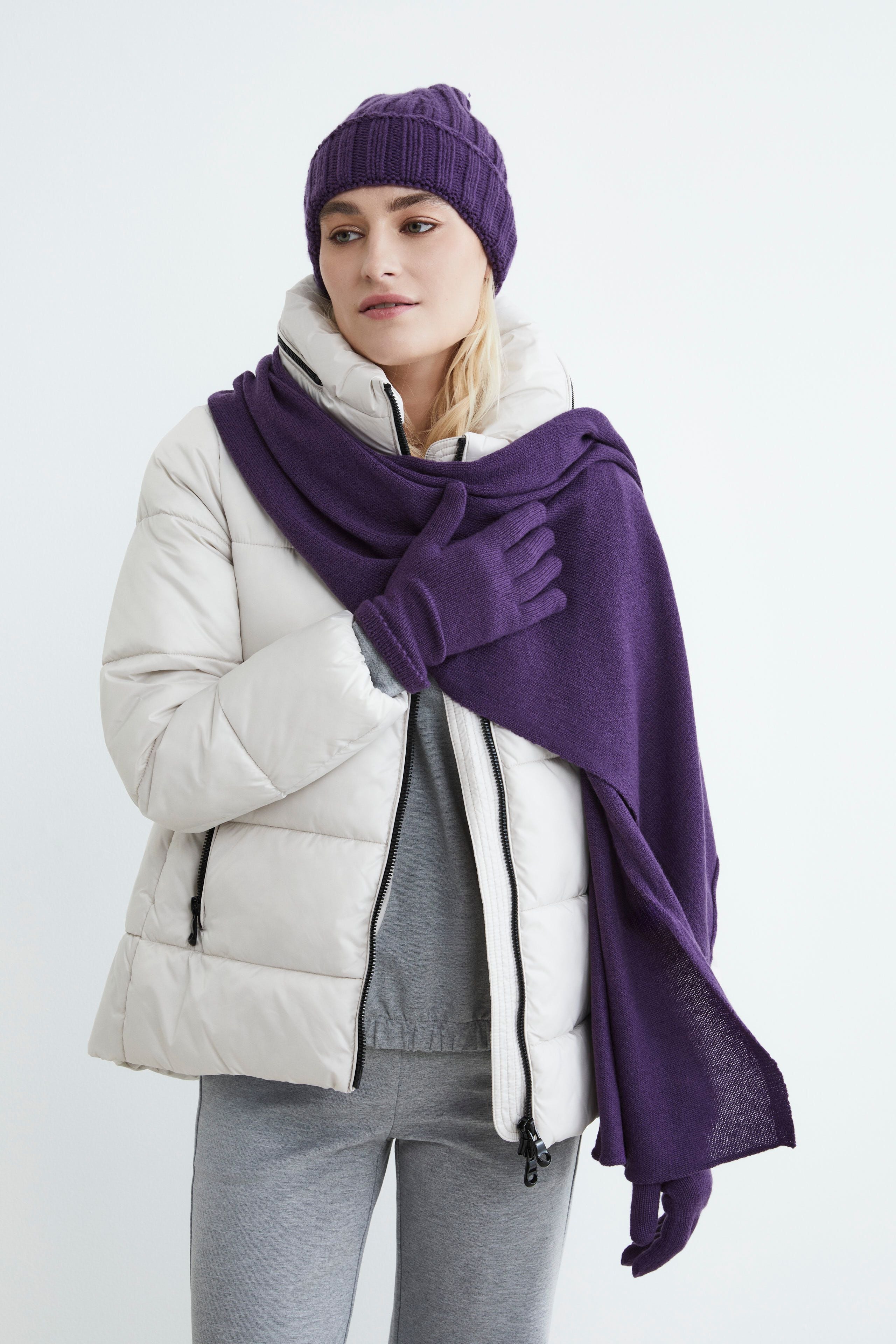 Cashmere gloves - Lavender