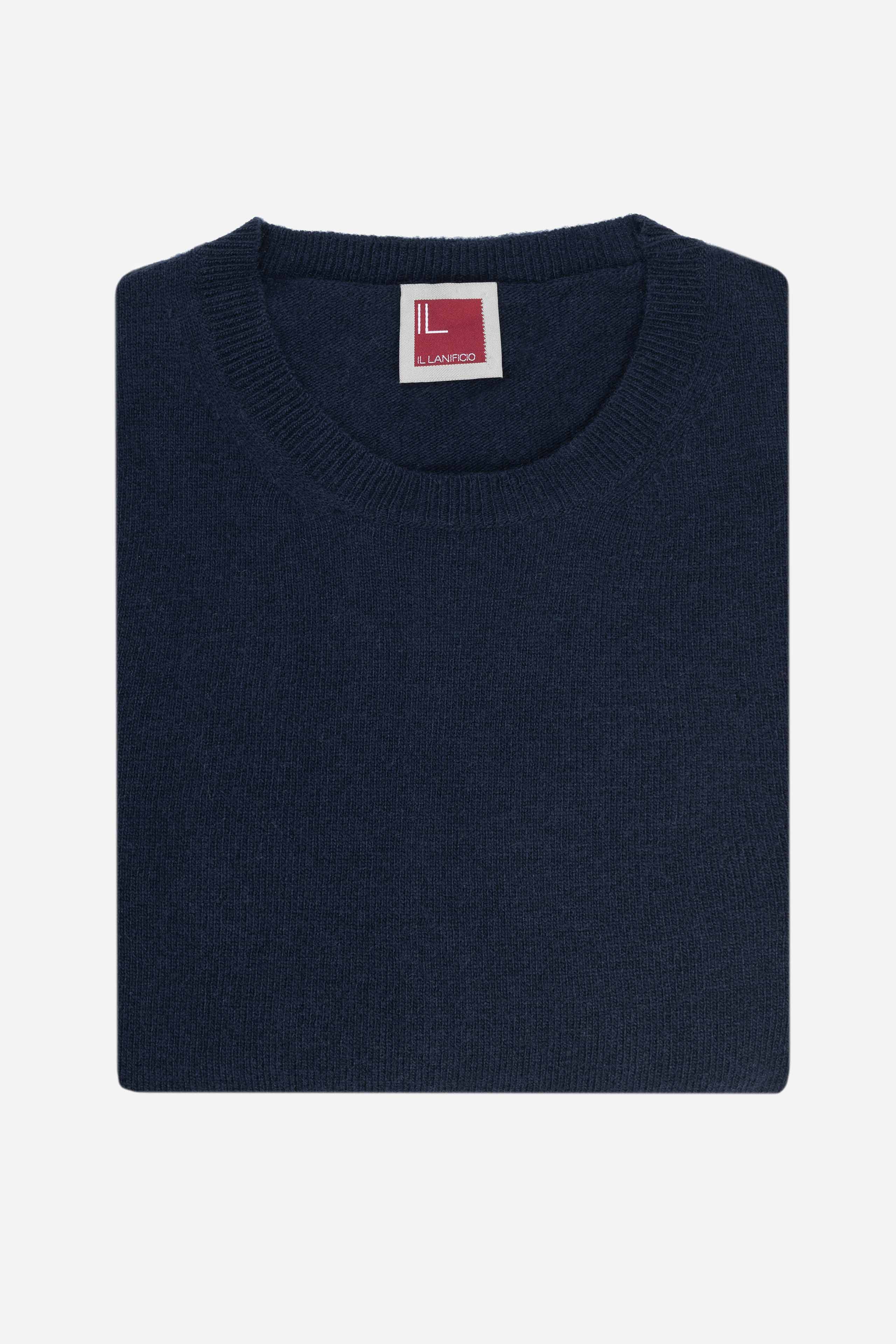 Wool and cashmere crewneck - BLUE