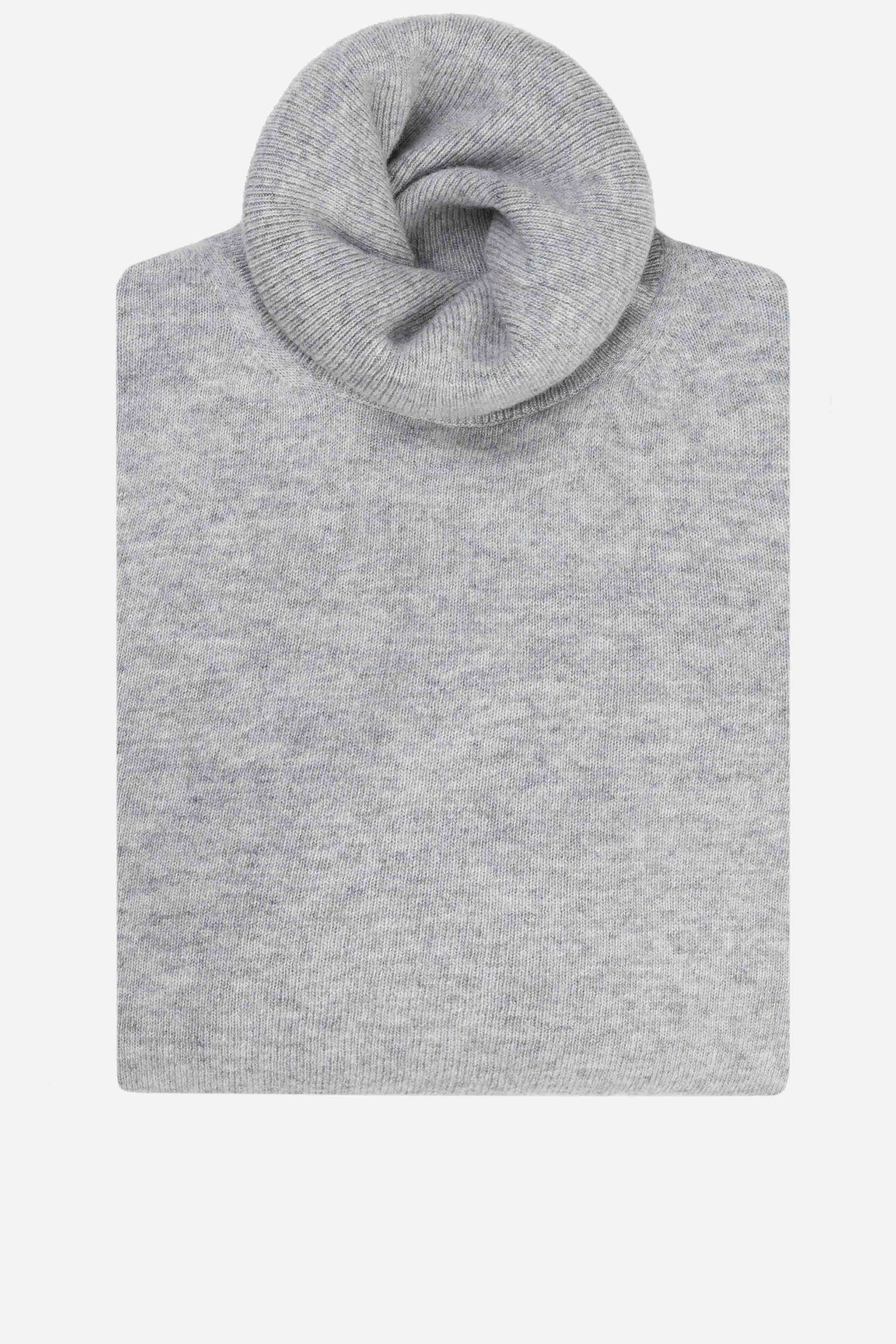 Wool and cashmere turtleneck - Ash grey