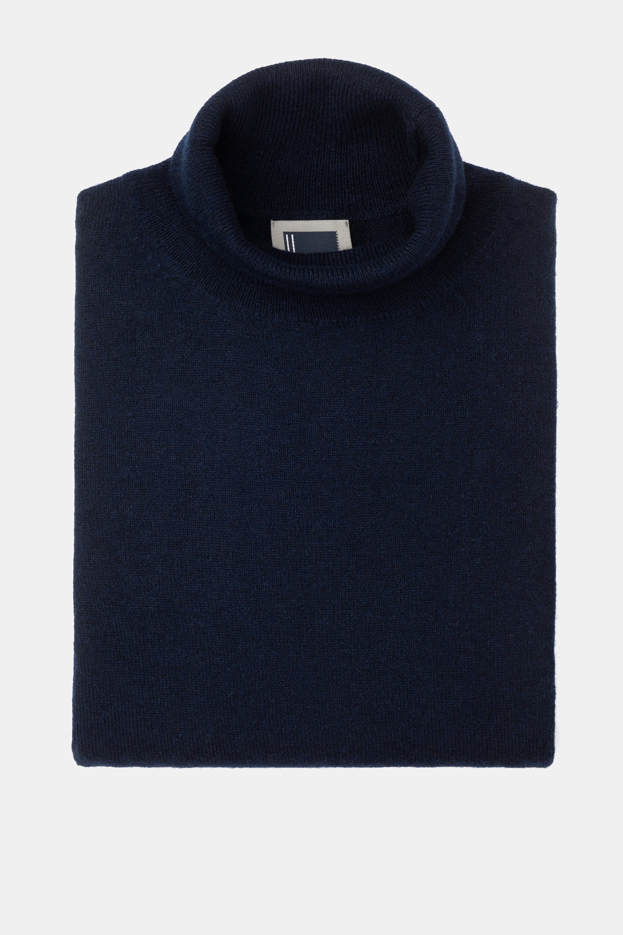 Rollkragenpullover aus Kaschmir - BLAU