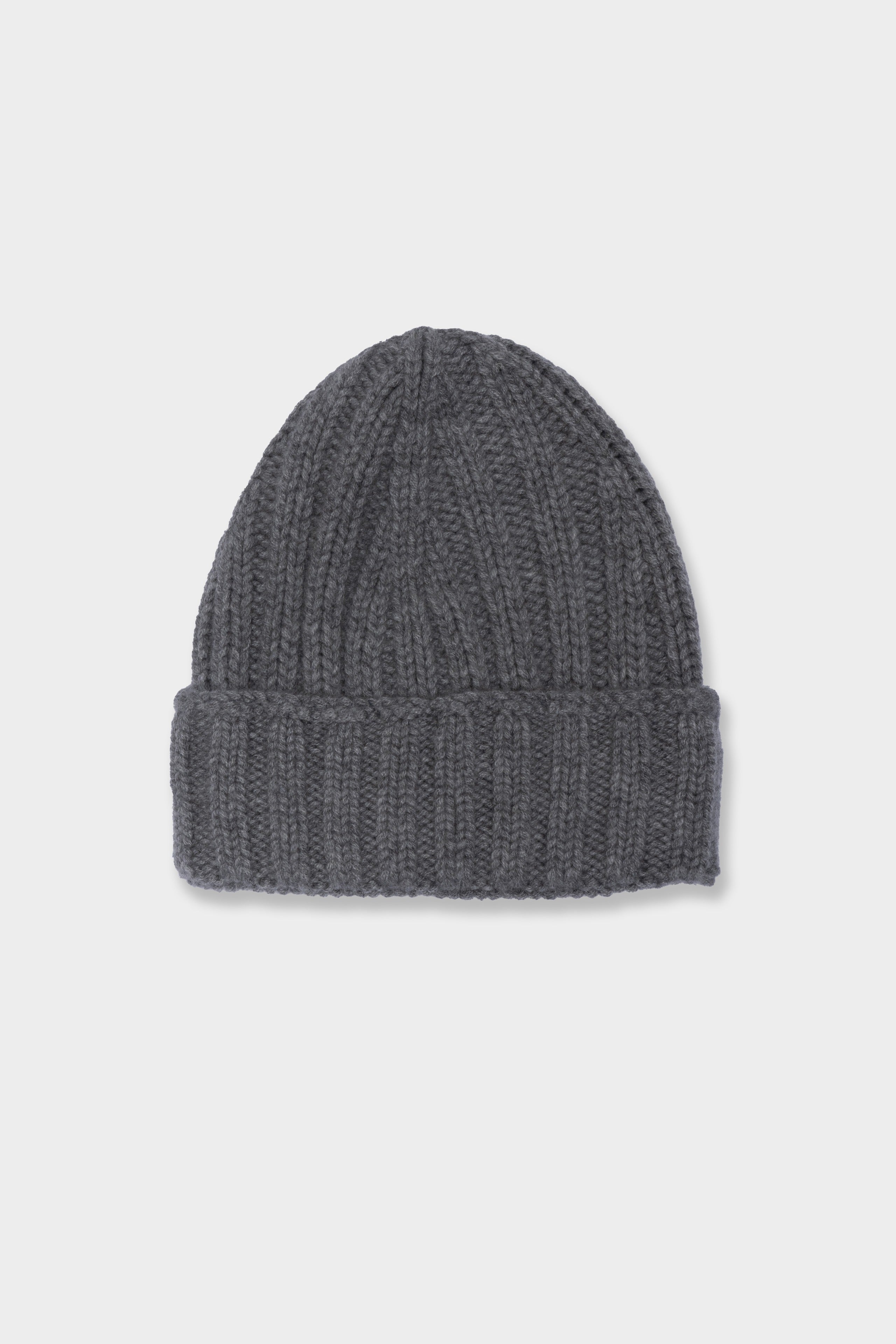 Cashmere beanie - Medium grey