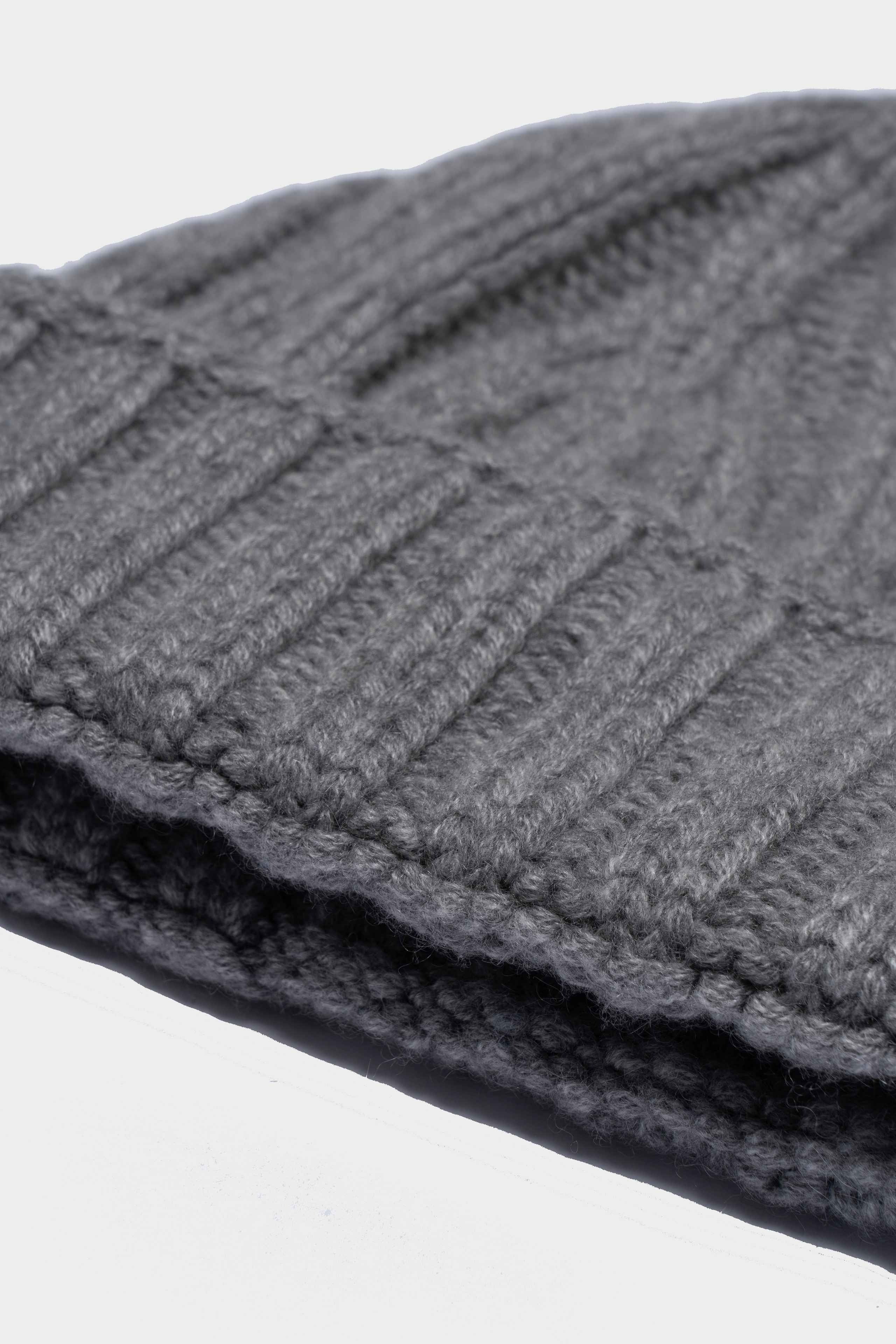 Cashmere beanie - Medium grey