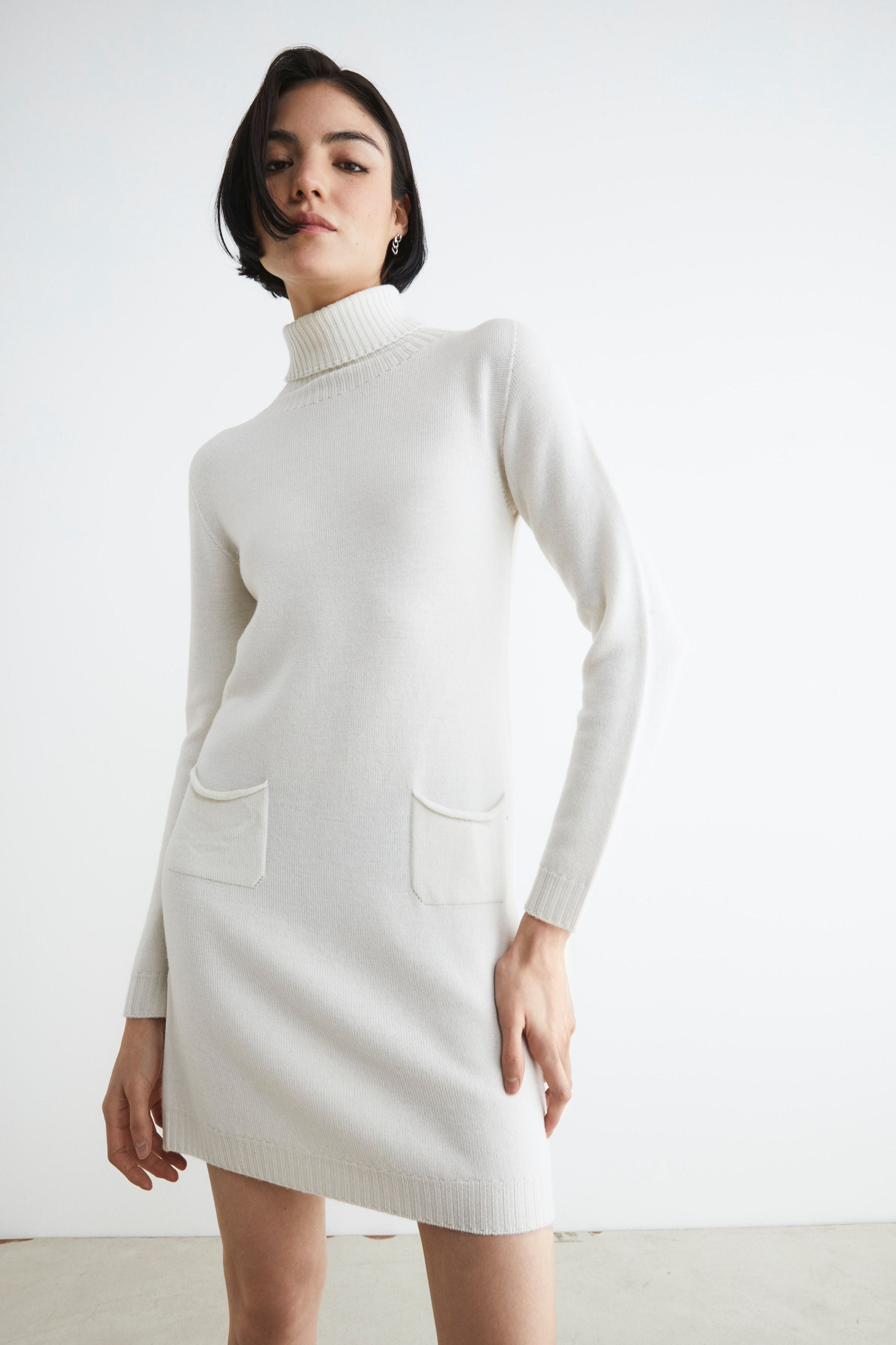 Wool dress - ECRU