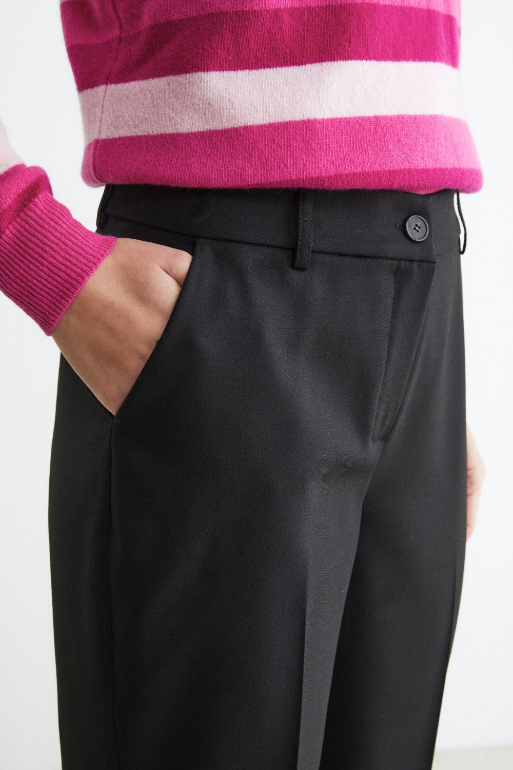 Pantalone a sigaretta - NERO