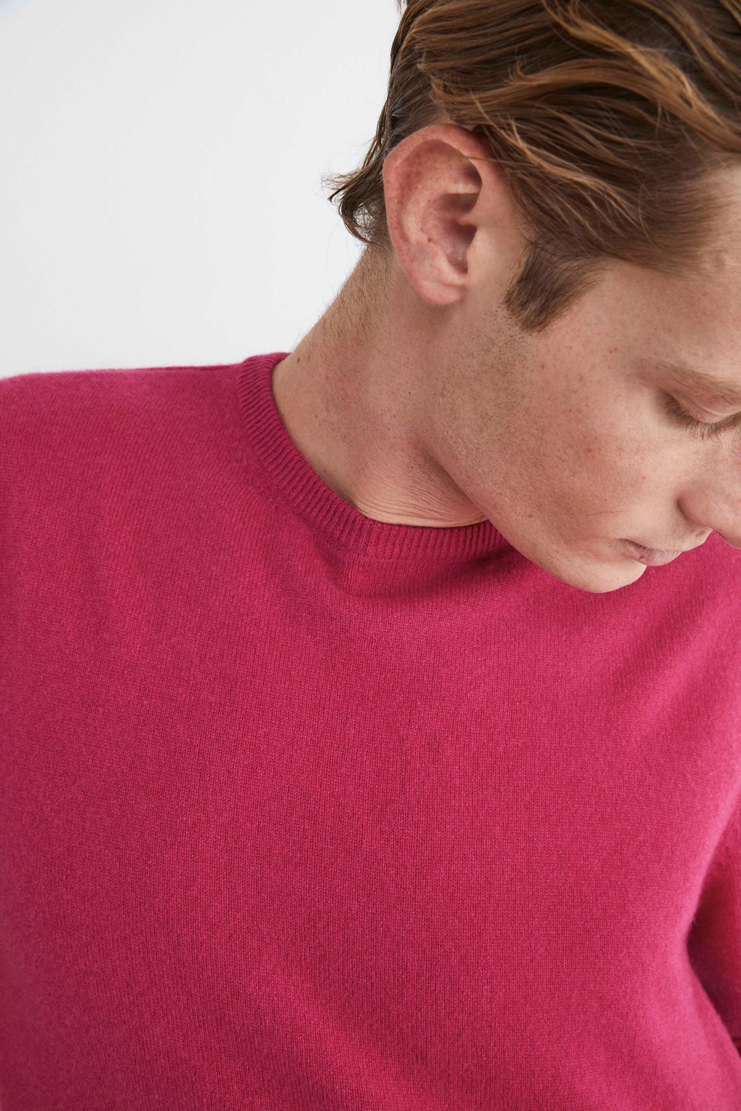 Maglia fine in cashmere - FRAGOLA