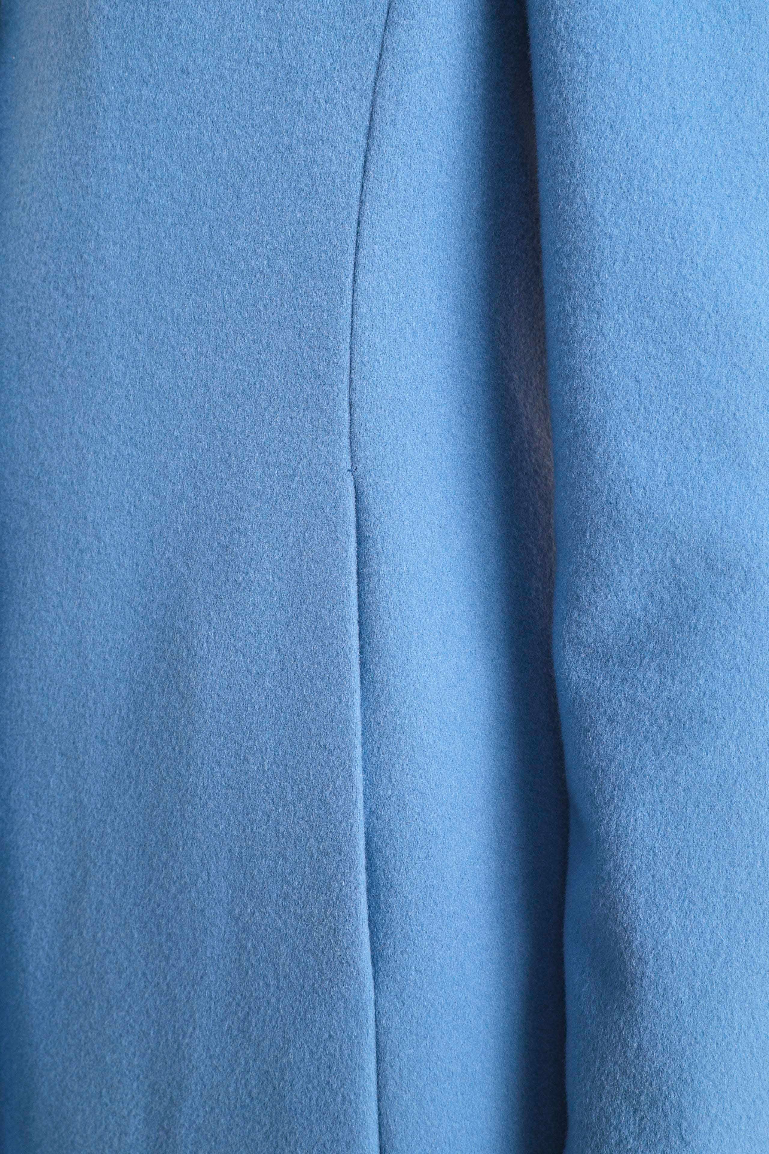 Cappotto lana da donna - AZZURRO